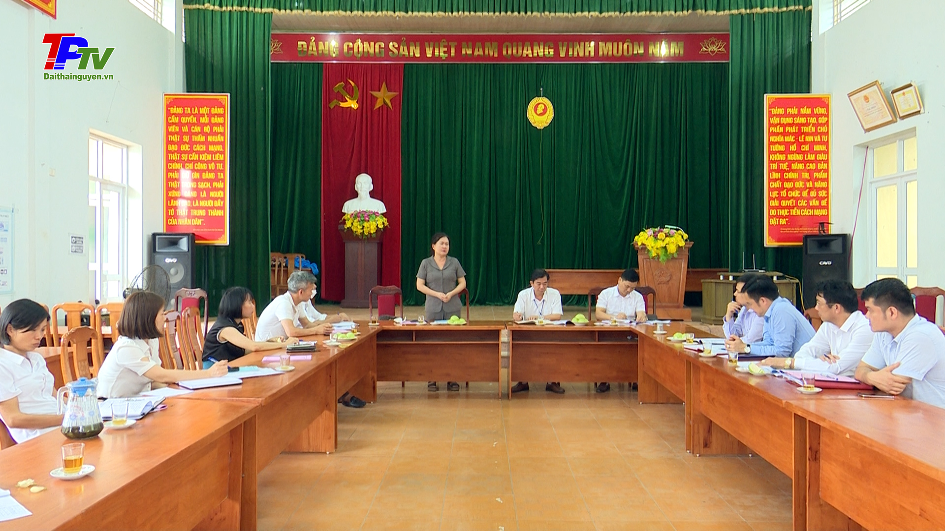 Ban Kinh Tế - Xã hội HĐND TP Thái Nguyên giám sát tại UBND xã Linh Sơn