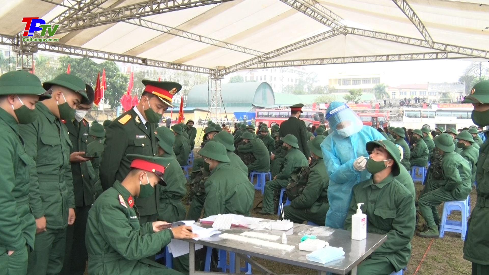 Đảm bảo các điều kiện phòng chống dịch Covid-19 tại Lễ giao nhận quân năm 2022