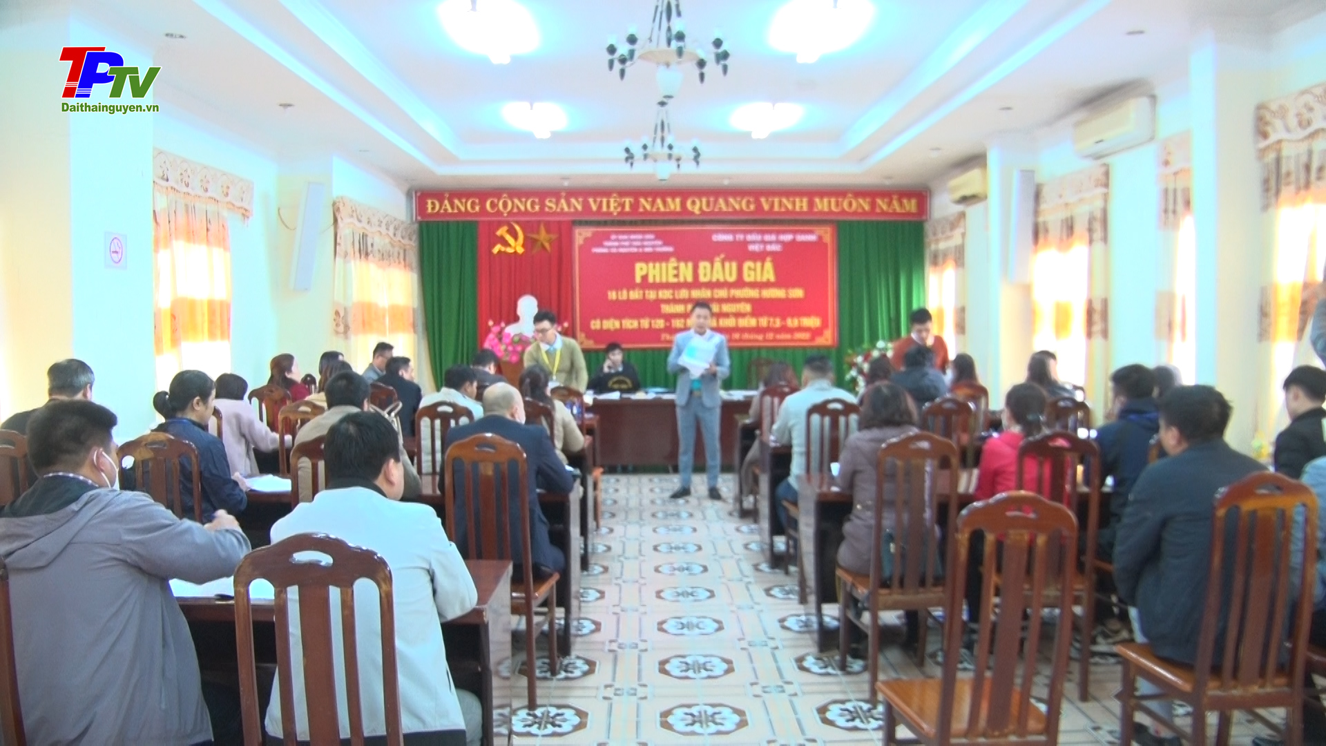 UBND thành phố Thái Nguyên tổ chức phiên đấu giá khu dân cư Lưu Nhân Chú, phường Hương Sơn.