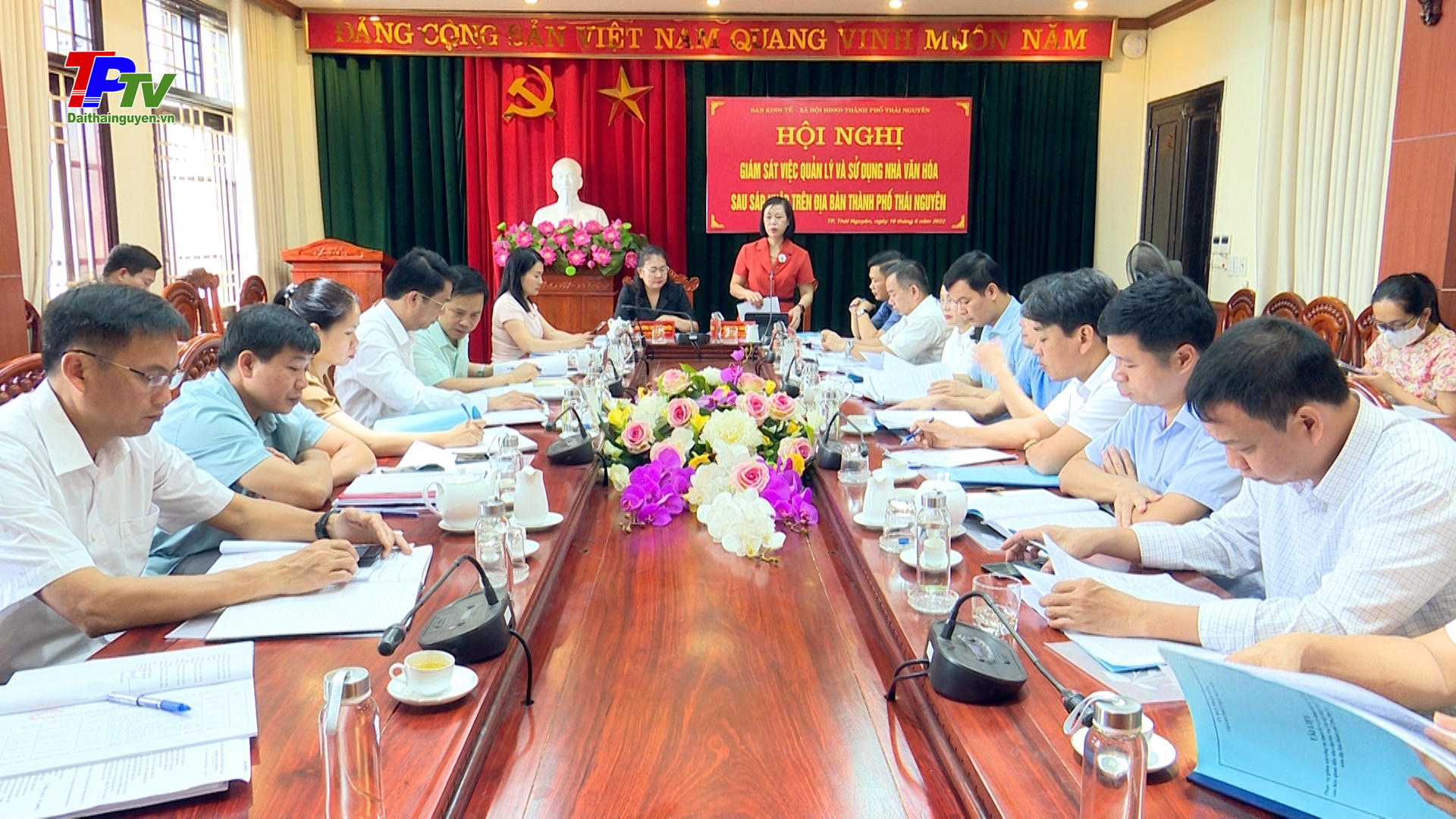 Giám sát việc quản lý và sử dụng Nhà văn hóa sau sáp nhập trên địa bàn thành phố Thái Nguyên.