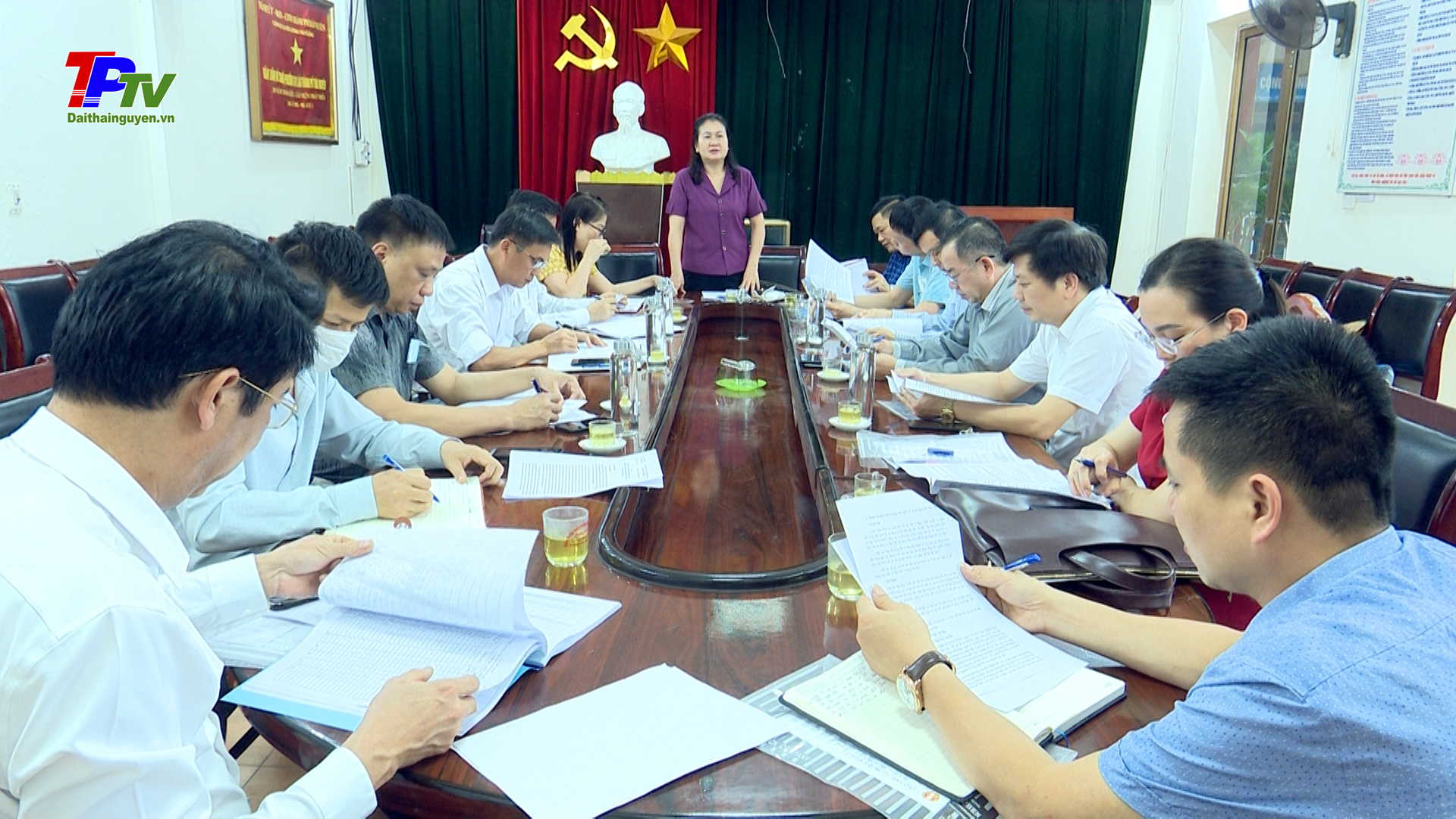 Ban Kinh tế, xã hội HĐND thành phố giám sát tại phường Gia Sàng.