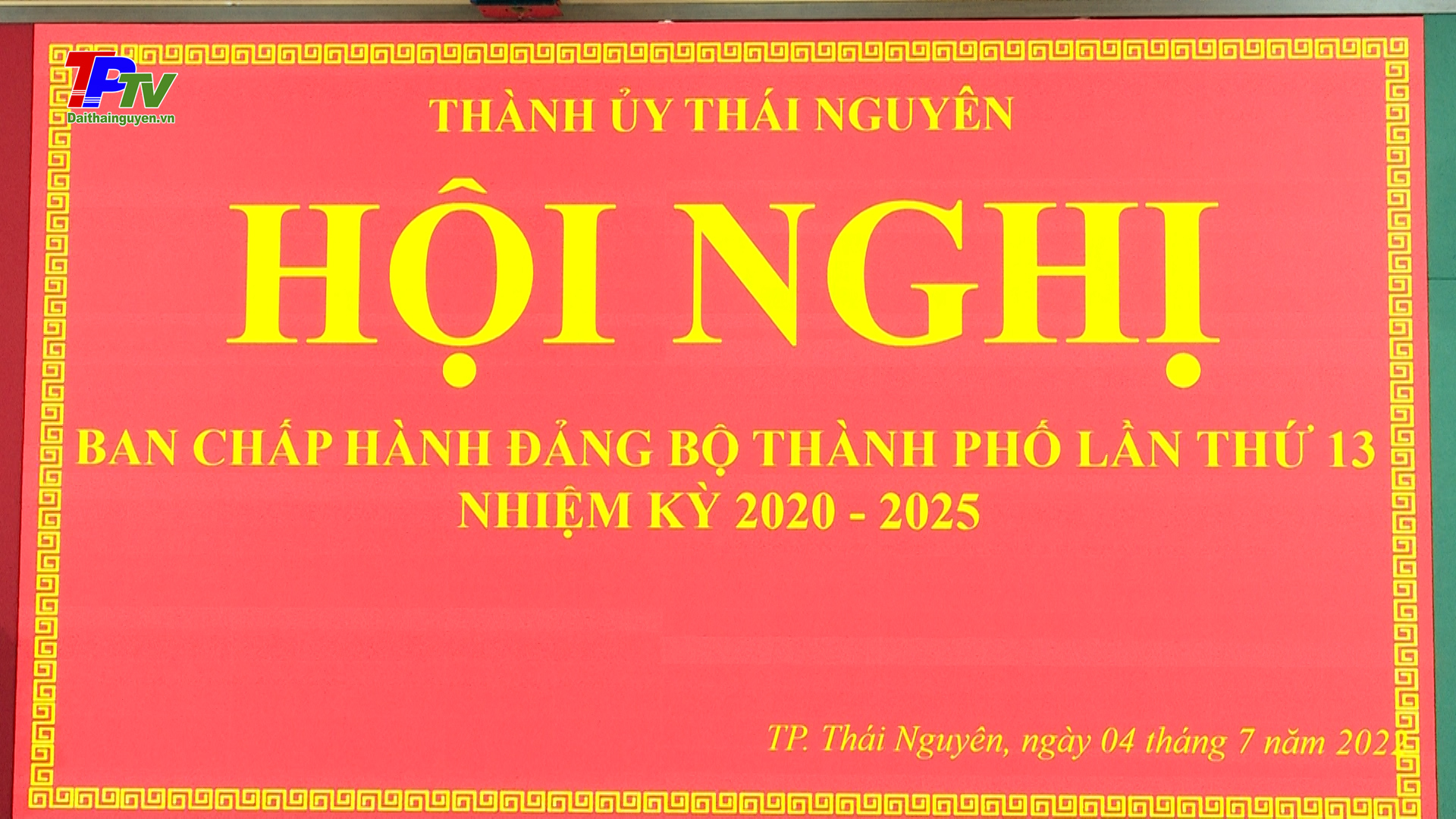 Hội nghị Ban chấp hành Đảng bộ thành phố Thái Nguyên lần thứ 13
