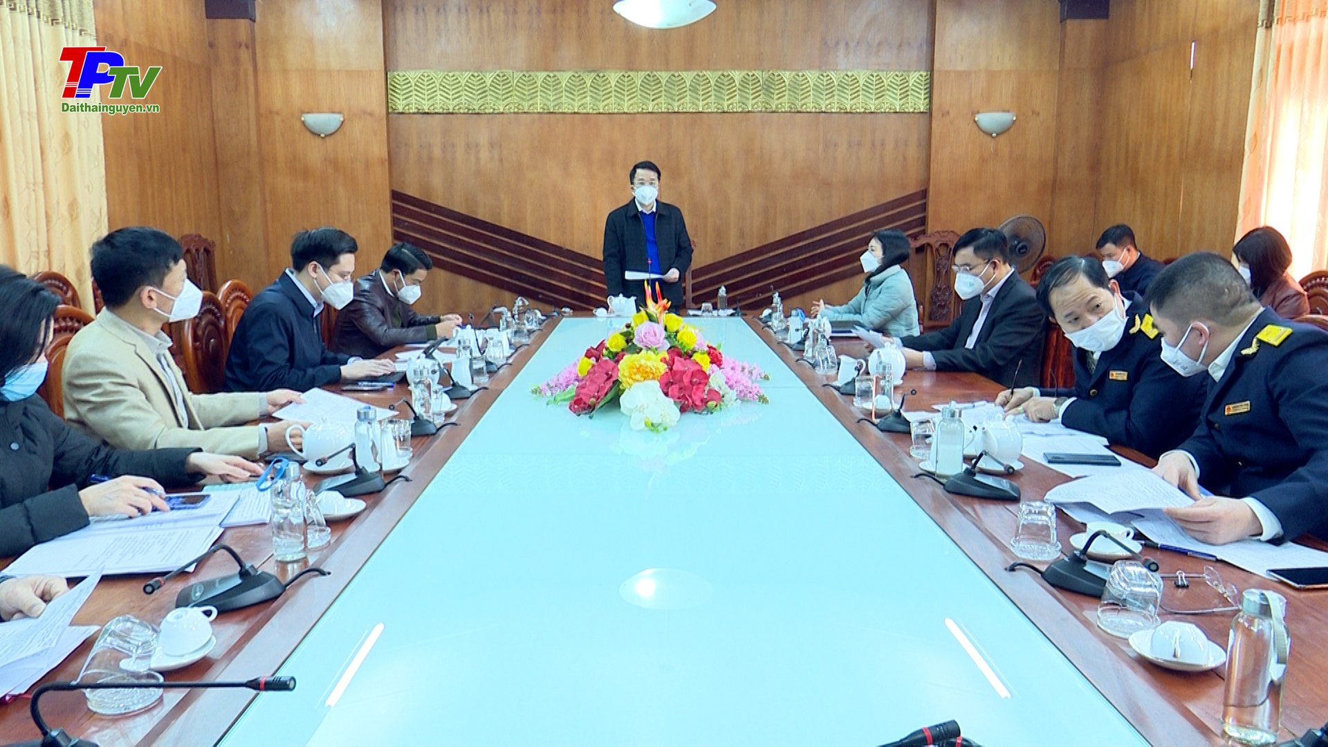 Hội nghị giao ban giữa Chủ tịch và Phó chủ tịch UBND thành phố Thái Nguyên tháng 2/2022.