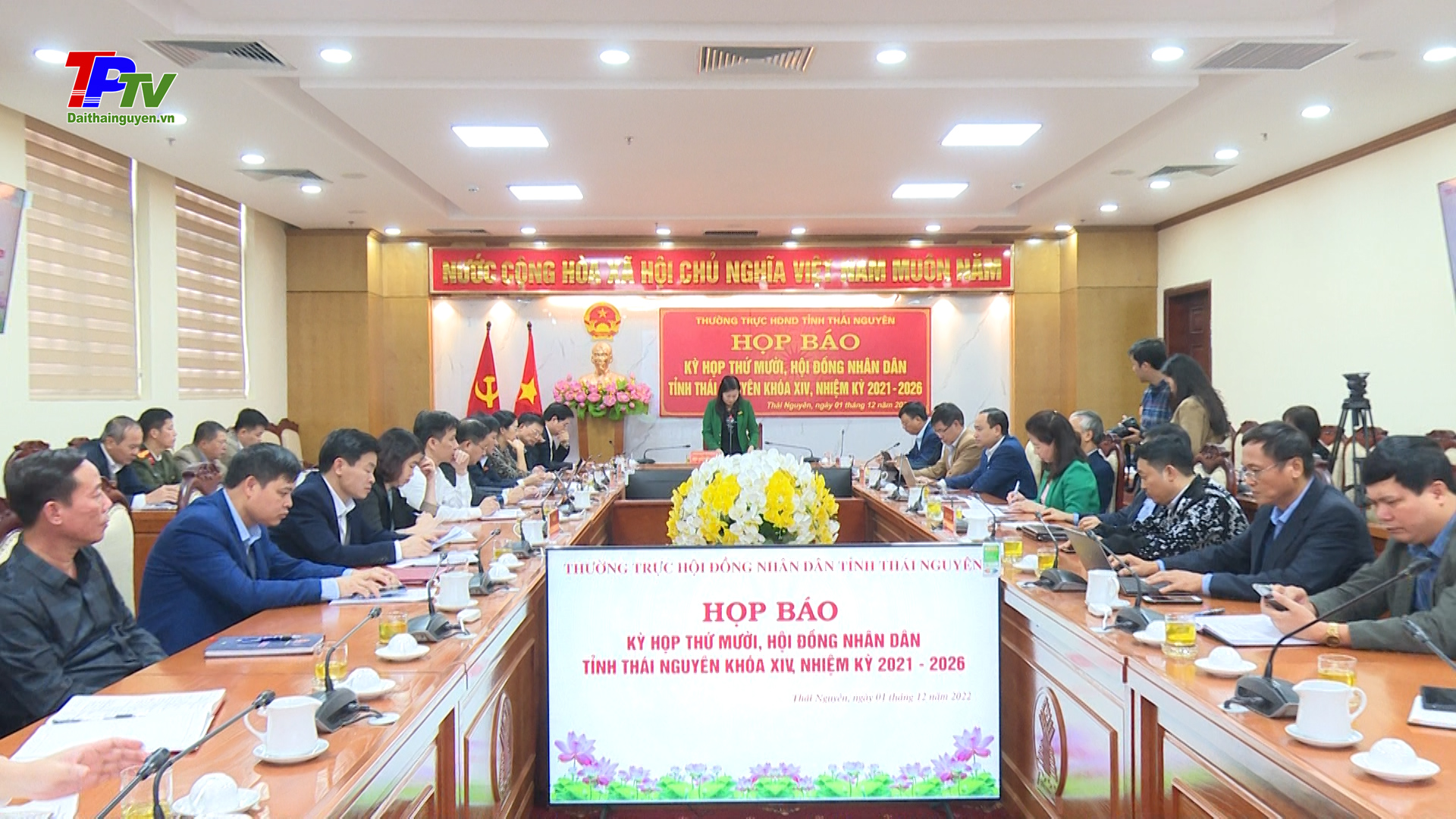 Họp báo Kỳ họp thứ mười HĐND tỉnh Thái Nguyên khóa XIV.
