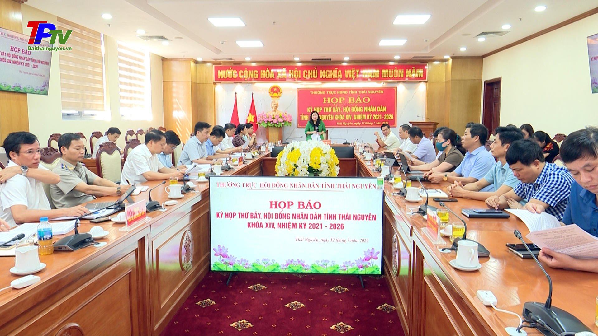 Họp báo trước kỳ họp thứ 7 HĐND tỉnh Thái Nguyên.