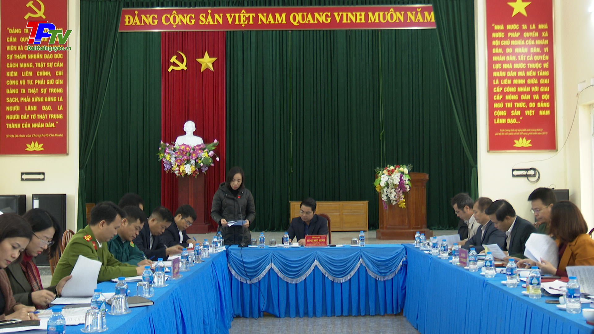 Kiểm tra, đánh giá thực hiện các nội dung của xã tân Cương đạt chuẩn nông thôn mới nâng cao năm 2022