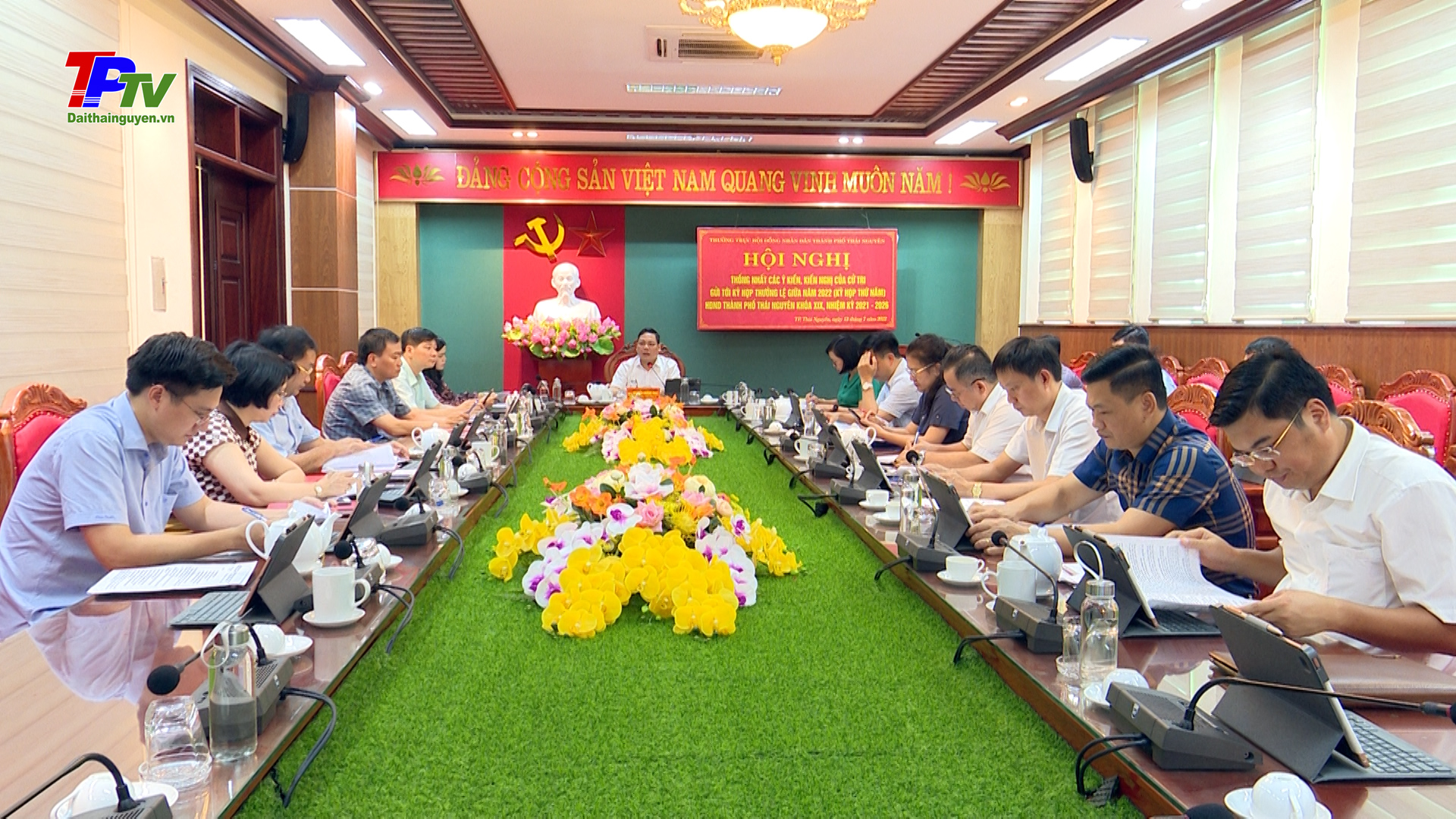 Thống nhất các ý kiến, kiến nghị của cử tri gửi tới Kỳ họp thường lệ giữa năm 2022 HĐND thành phố Thái Nguyên khóa XIX.