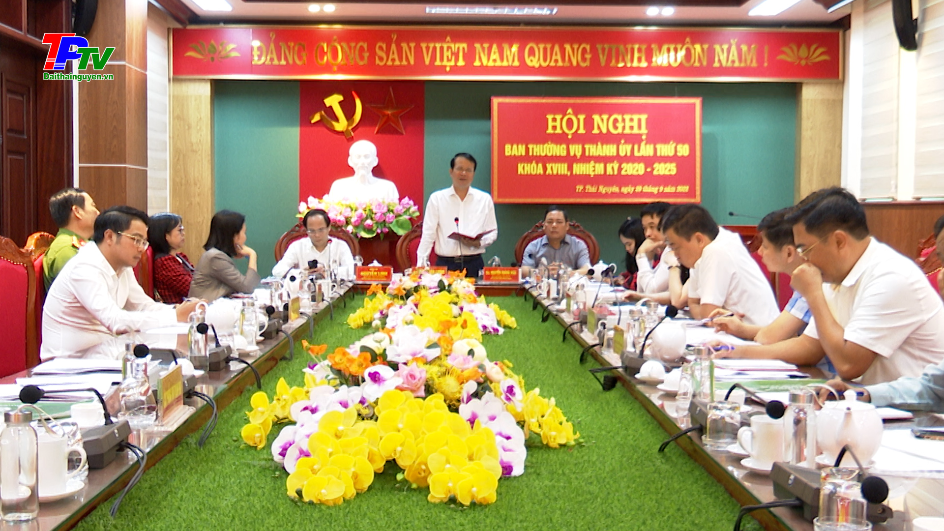 Hội nghị Ban Thường vụ Thành ủy Thái Nguyên lần thứ 50