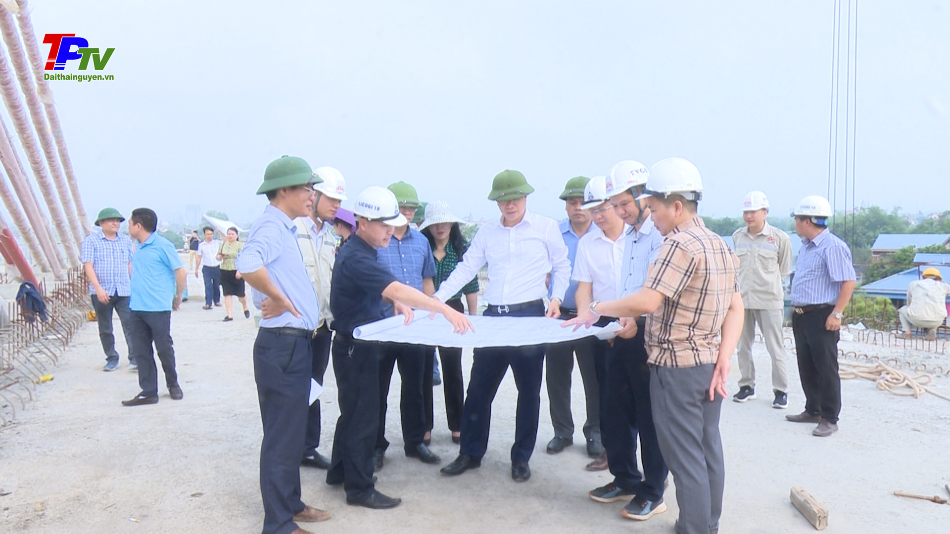 Đồng chí Bí thư Thành ủy Thái Nguyên kiểm tra tiến độ thi công Dự án phát triển tổng hợp đô thị động lực.