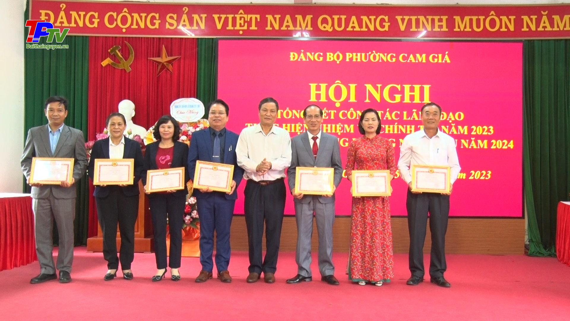 Đảng bộ phường Cam Giá hoàn thành tốt công tác lãnh đạo thực hiện nhiệm vụ chính trị năm 2023