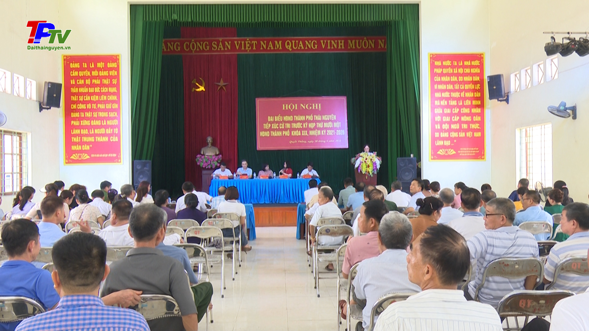 Đại biểu HĐND thành phố Thái Nguyên tiếp xúc cử tri xã Quyết Thắng