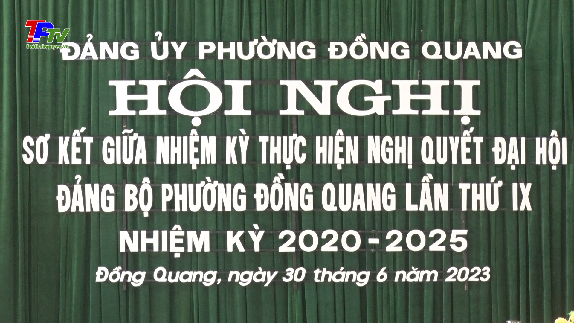 Đảng bộ phường Đồng Quang: Sơ kết giữa nhiệm kỳ thực hiện Nghị quyết Đại hội Đảng bộ phường lần thứ IX(nhiệm kỳ 2020-2025)