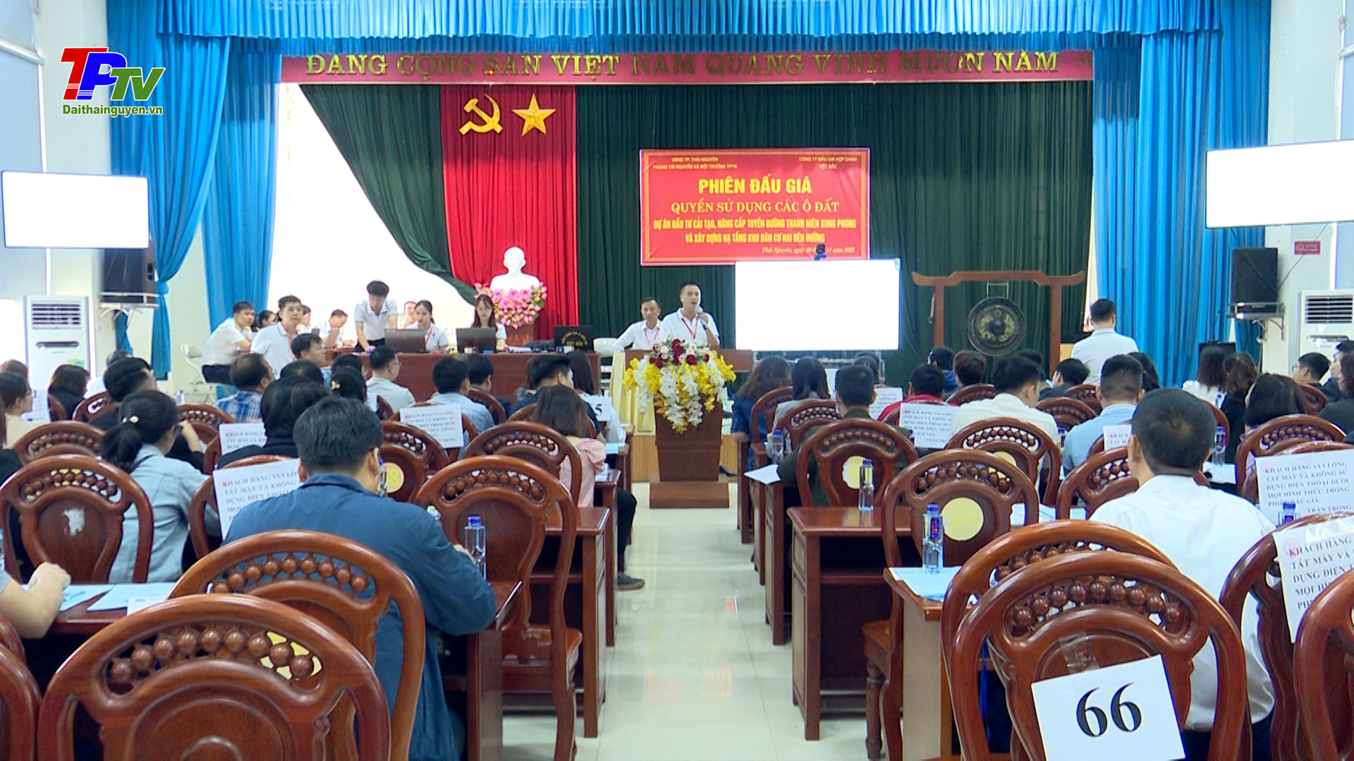 Thành phố Thái Nguyên đẩy mạnh công tác đấu giá quyền sử dụng đất.