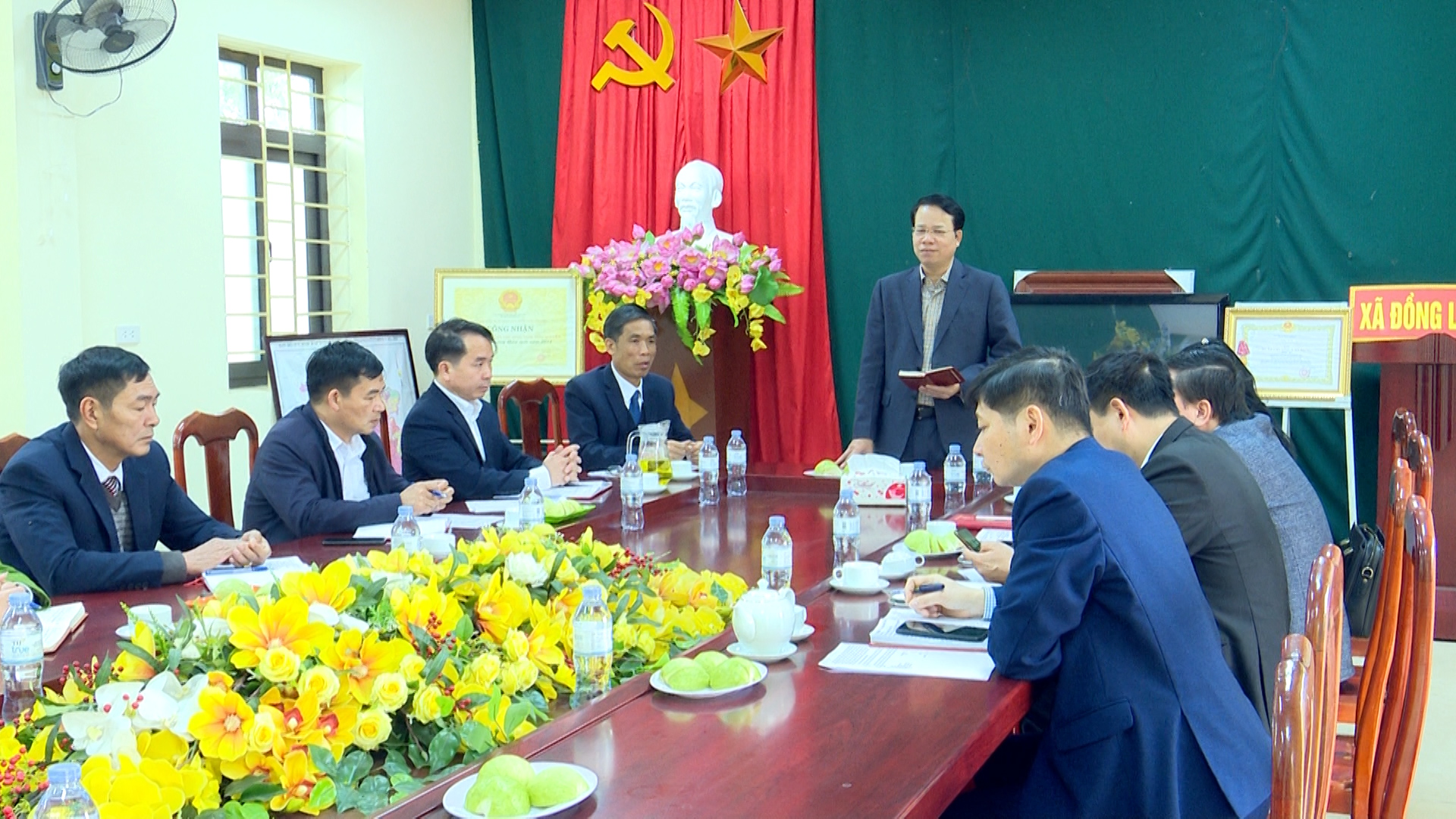 Đồng chí Bí thư Thành ủy Thái Nguyên làm việc tại xã Đồng Liên và phường Gia Sàng.