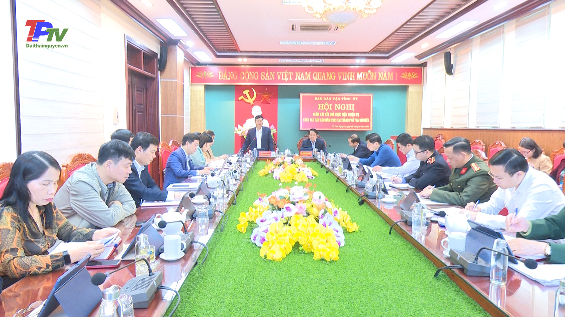 Giám sát kết quả thực hiện nhiệm vụ công tác dân vận năm 2023 tại thành phố Thái Nguyên.