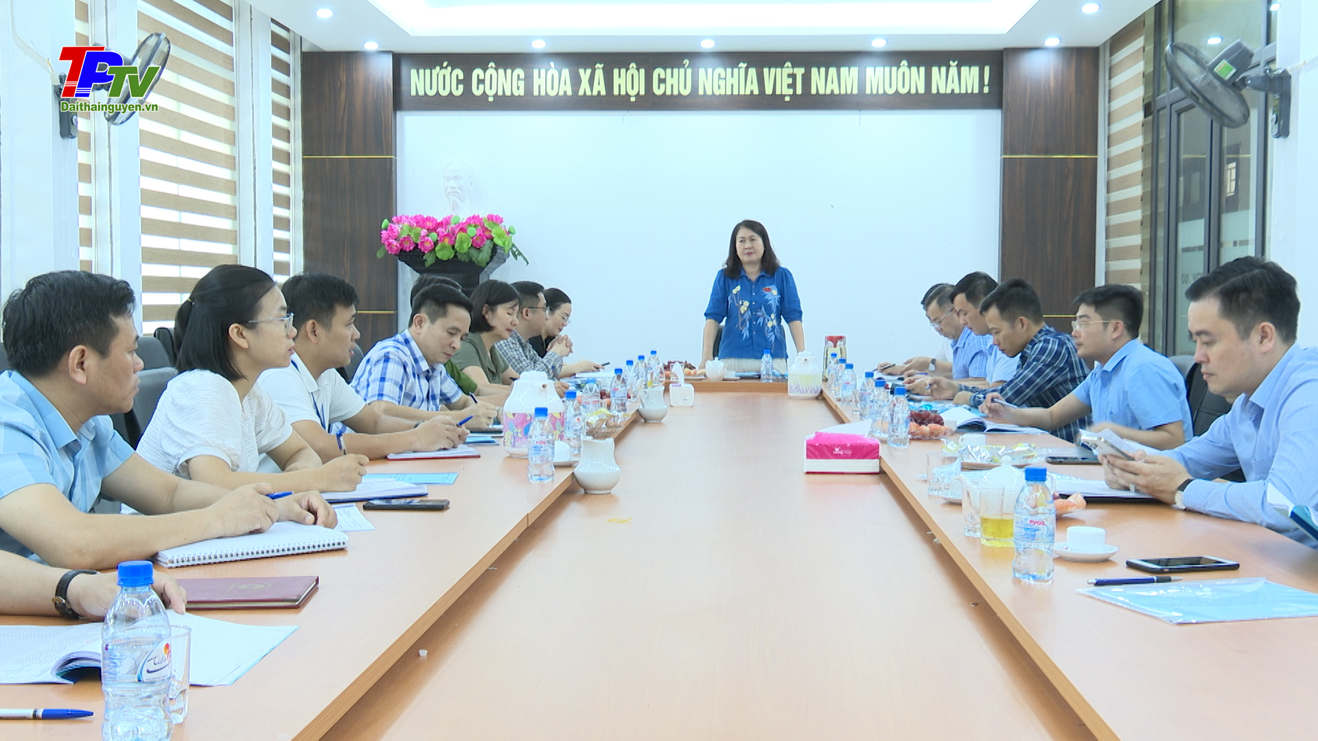 Giám sát việc thực hiện Đề án nâng cao năng lực quản lý TTXD và MQĐT TP Thái Nguyên giai đoạn 2021 - 2025 tại phường Hoàng Văn Thụ.