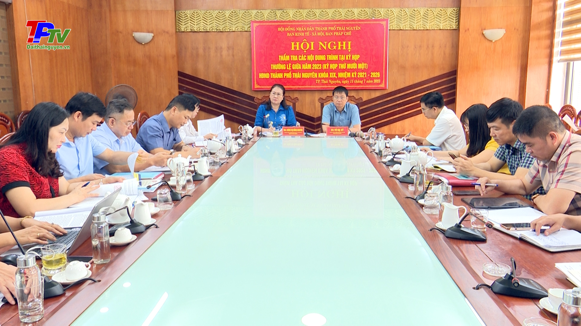 Thẩm tra các báo cáo trình tại Kỳ họp thường lệ giữa năm 2023 (Kỳ họp thứ 11) HĐND thành phố Thái Nguyên khóa XIX.