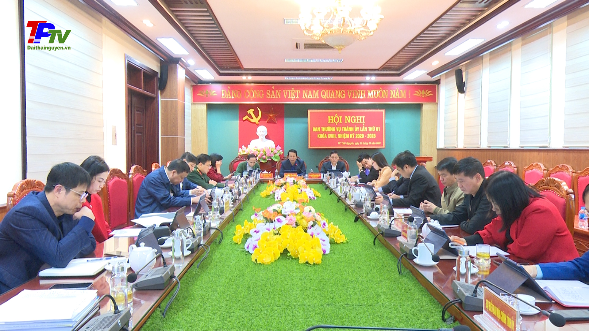 Hội nghị BTV Thành ủy Thái Nguyên lần thứ 61.