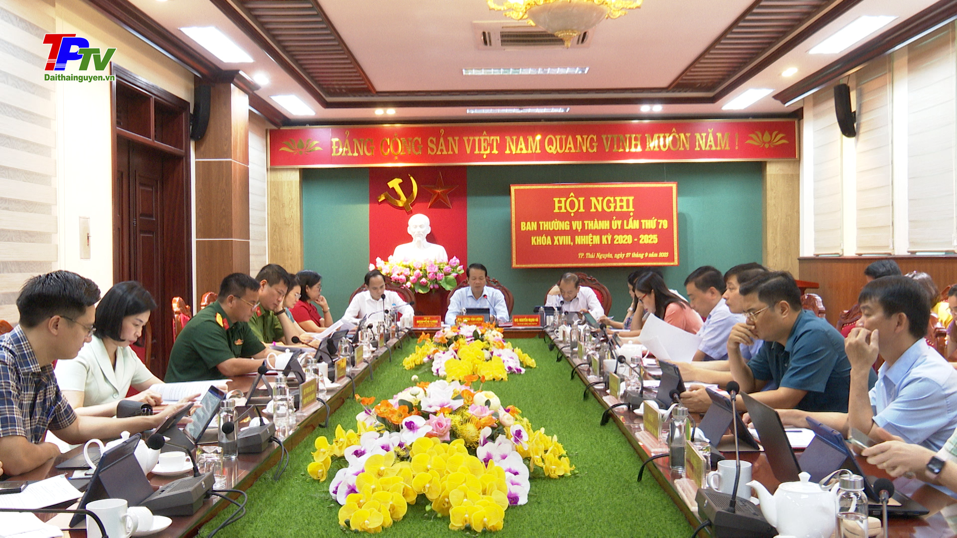 Hội nghị BTV Thành ủy Thái Nguyên lần thứ 79, khóa XVIII.