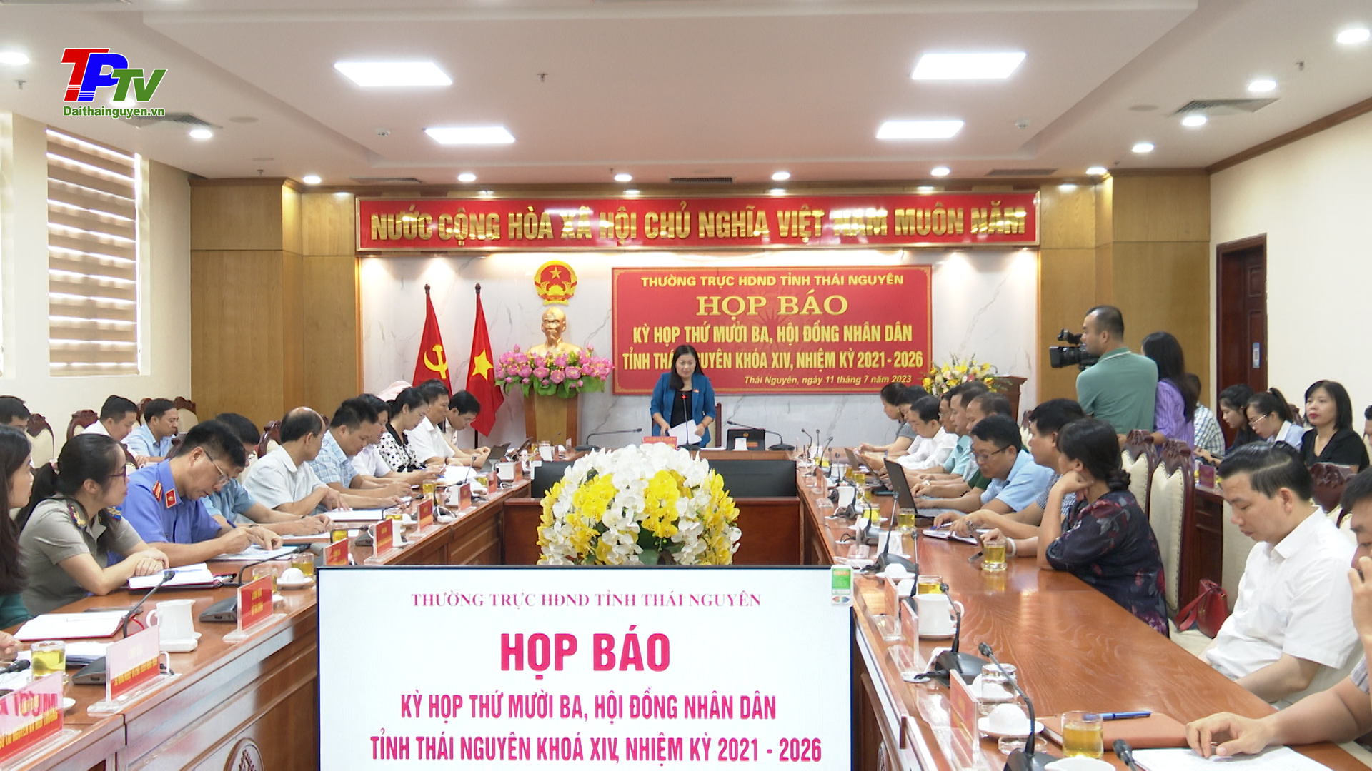 Họp báo Kỳ họp thứ mười ba, HĐND tỉnh Thái Nguyên khóa XIV.