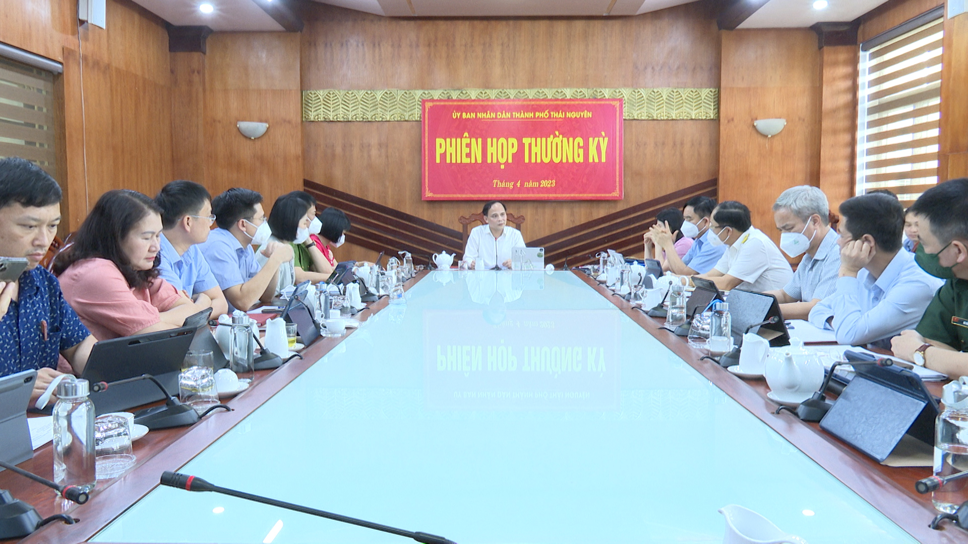 UBND TP Thái Nguyên đánh giá kết quả thực hiện nhiệm vụ phát triển kinh tế - xã hội tháng 4/2023