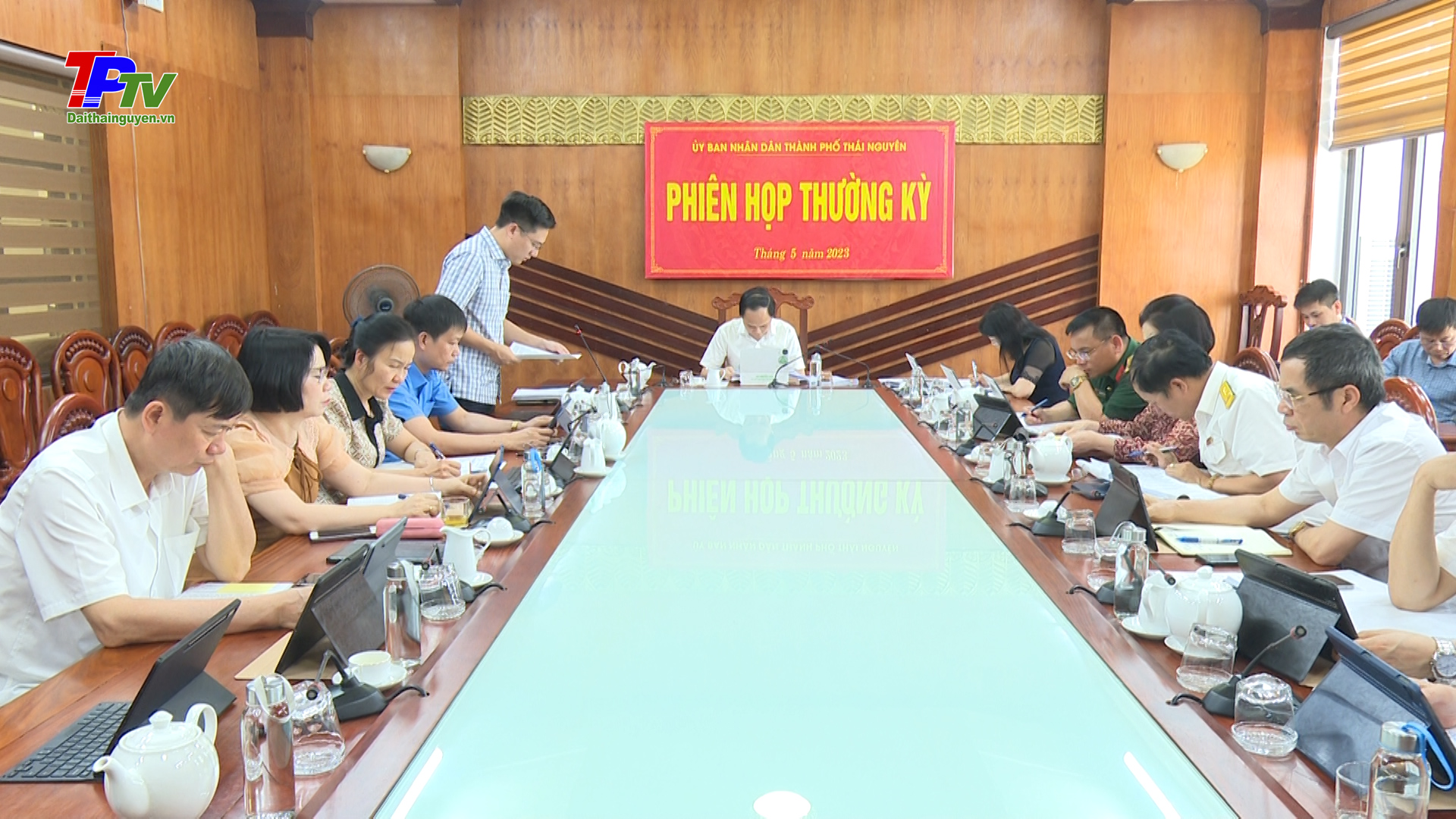 UBND thành phố Thái Nguyên họp phiên thường kỳ tháng 5/2023