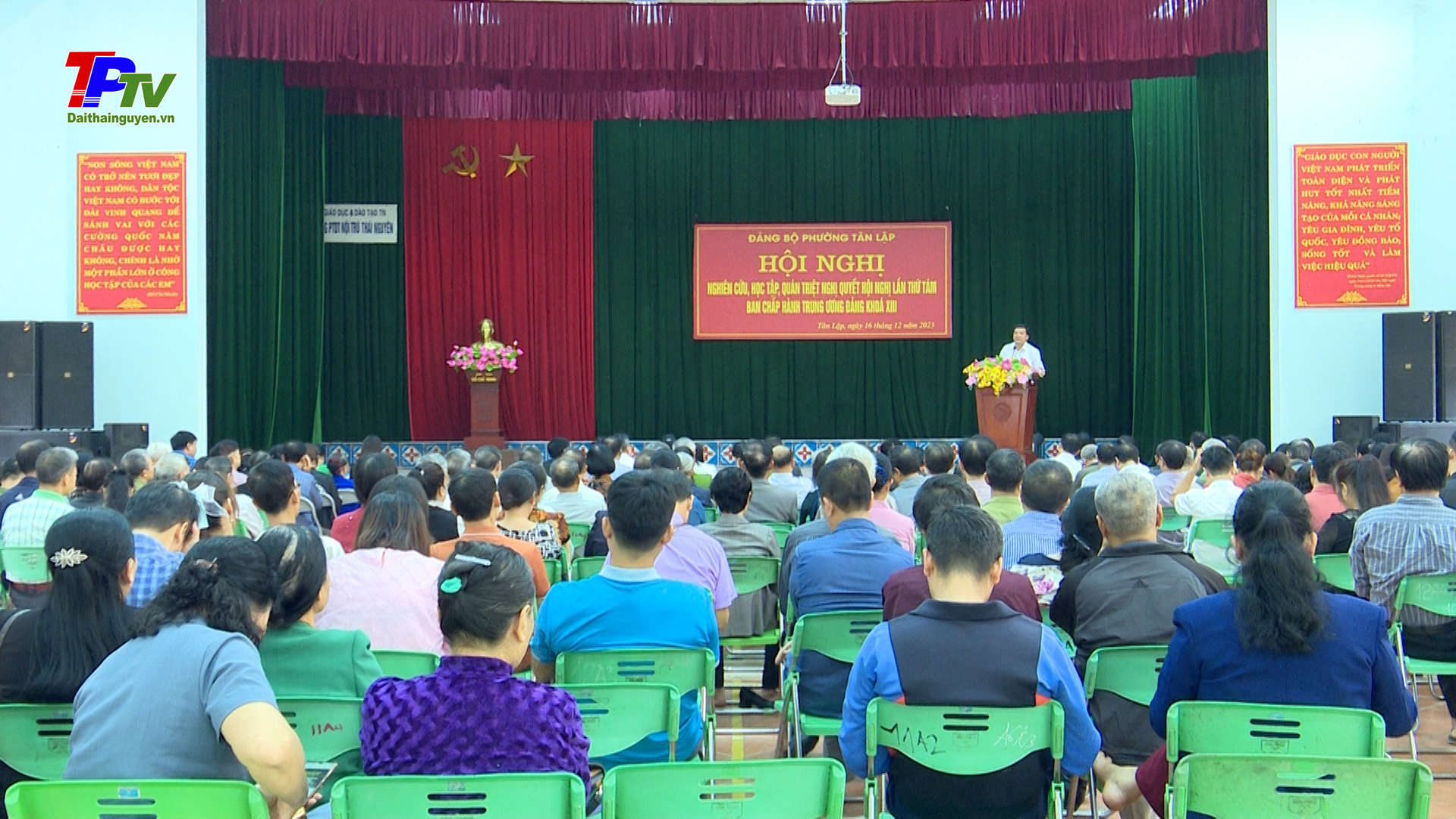 Đảng bộ phường Tân Lập: Nghiên cứu, học tập, quán triệt Nghị quyết Hội nghị lần thứ Tám, Ban chấp hành Trung ương Đảng khóa XIII.