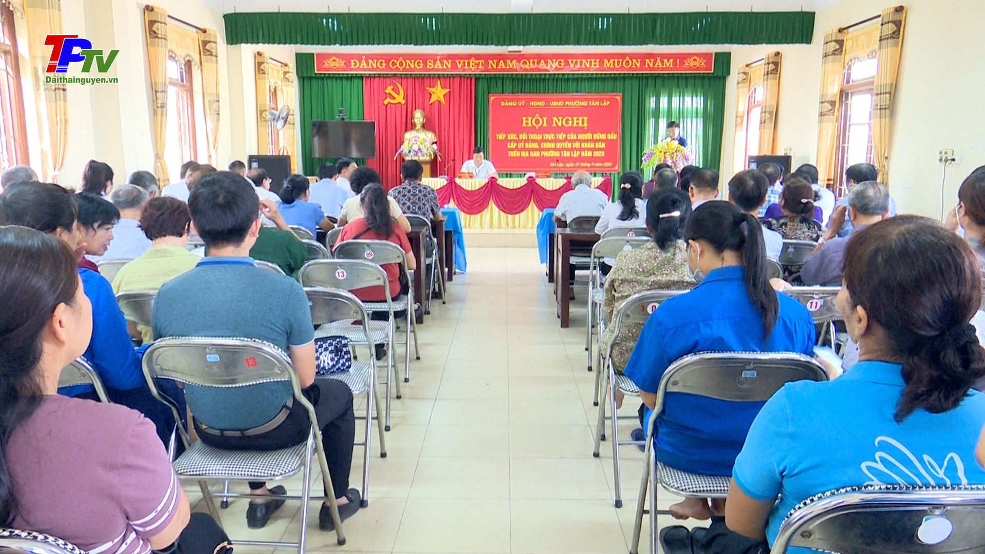 Phường Tân Lập tổ chức tiếp xúc, đối thoại trực tiếp của người đứng đầu cấp ủy đảng, chính quyền phường với nhân dân.