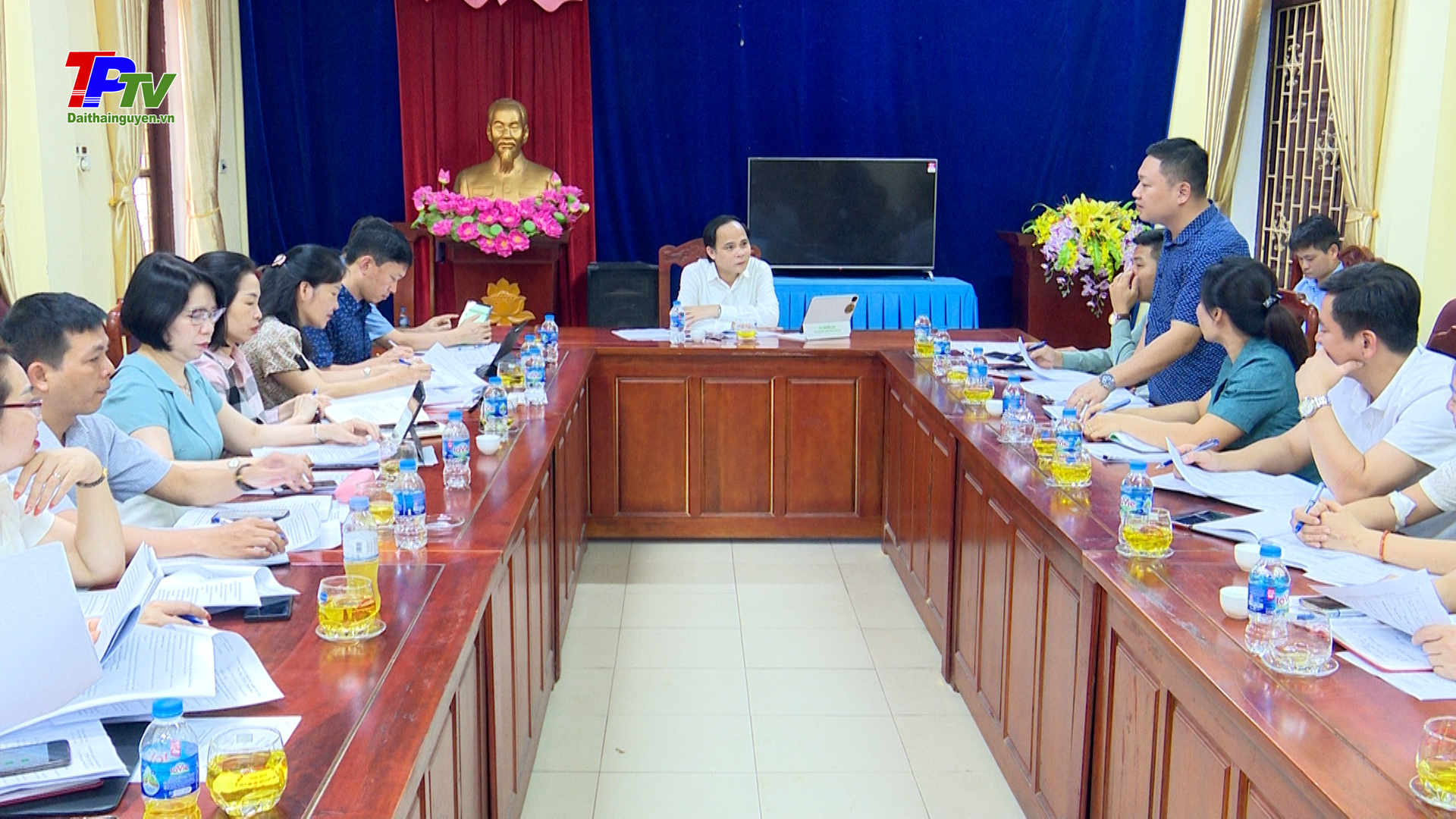 Thành phố Thái Nguyên đánh giá việc thực hiện xây dựng nông thôn mới nâng cao và nông thôn mới kiểu mẫu tại xã Quyết Thắng.