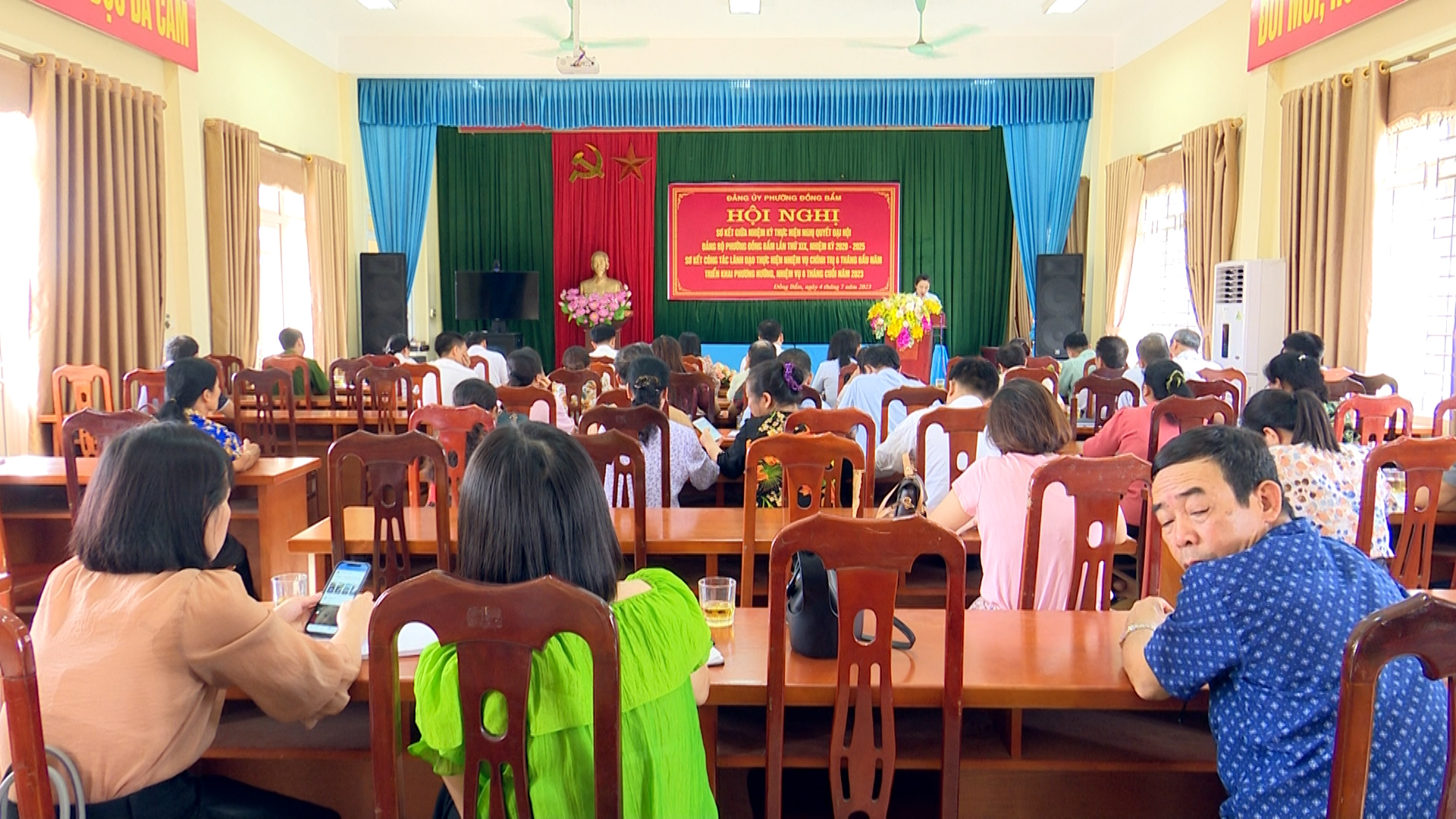 Sơ kết giữa nhiệm kỳ thực hiện Nghị quyết Đại hội Đảng bộ phường Đồng Bẩm lần thứ XIX, nhiệm kỳ 2020-2025