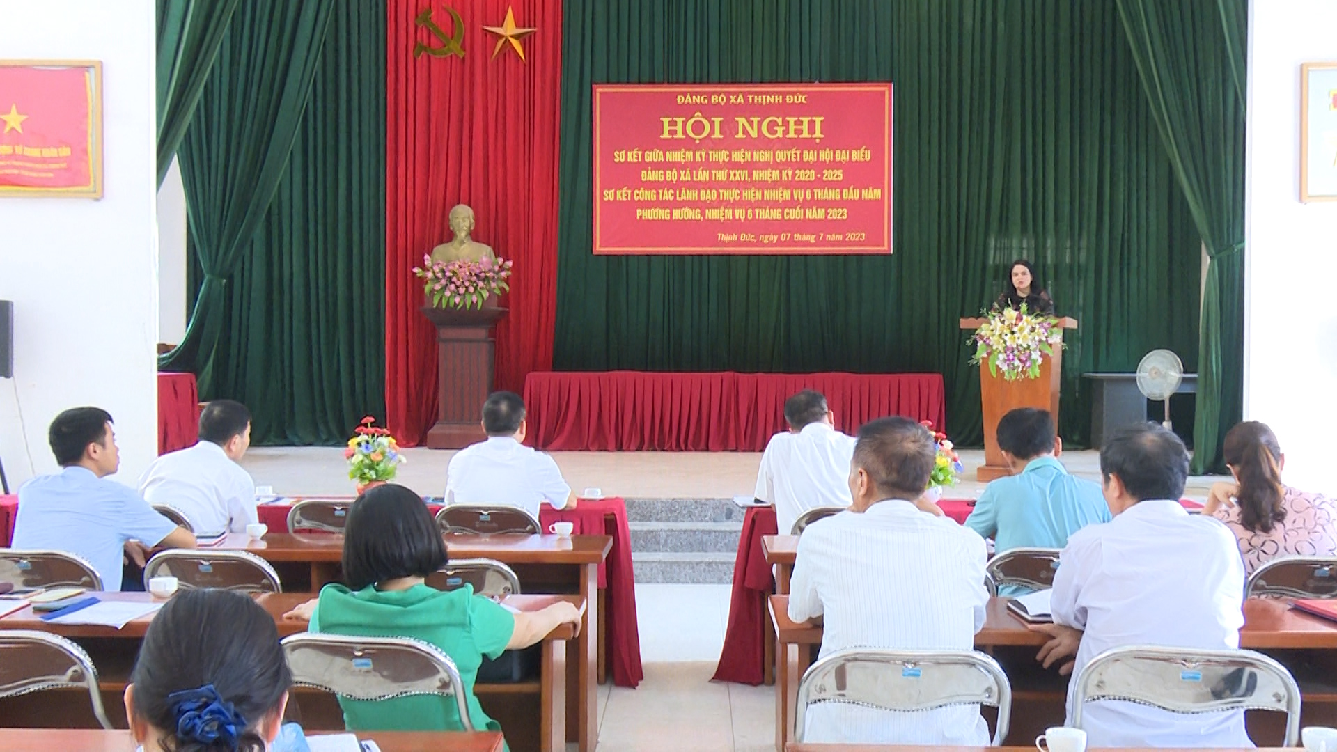 Đảng bộ xã Thịnh Đức: Sơ kết giữa nhiệm kỳ thực hiện nghị quyết Đại hội Đảng bộ xã lần thứ XXVI