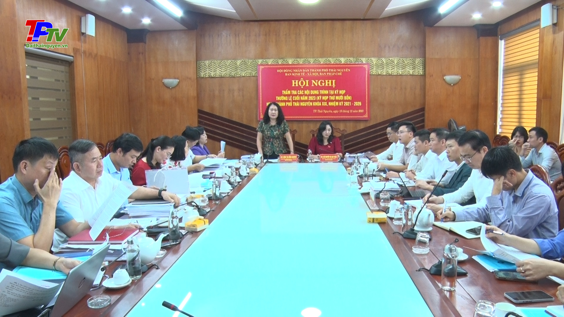 Thẩm tra các báo cáo, tờ trình tại kỳ họp thứ mười bốn, HĐND TP Thái Nguyên khóa XIX