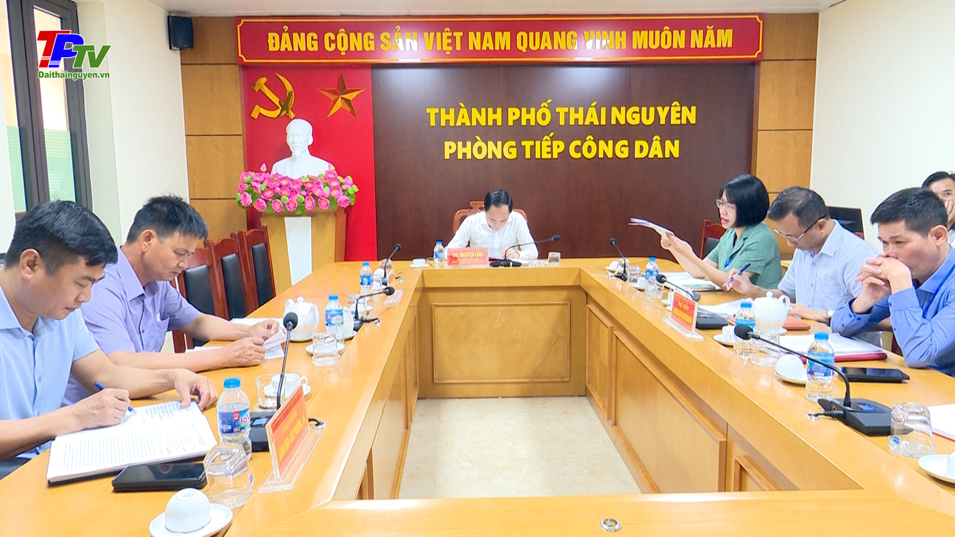 Đồng chí chủ tịch UBND TP Thái nguyên tiếp công dân định kỳ tháng 8 năm 2023.