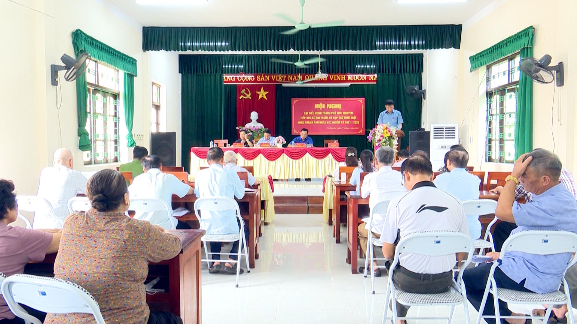 Đoàn đại biểu HĐND TP Thái Nguyên tiếp xúc cử tri phường Túc Duyên