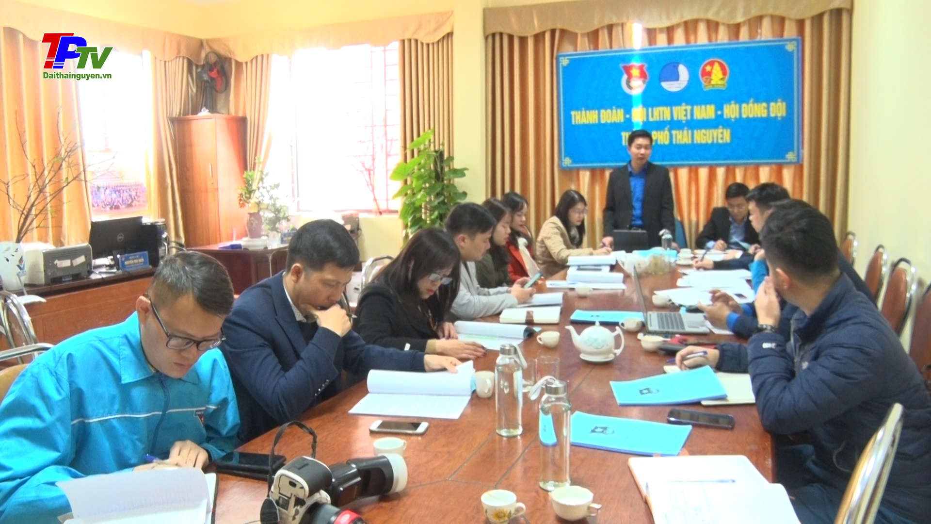 Ban thường vụ tỉnh Đoàn làm việc với Thành đoàn Thái Nguyên.