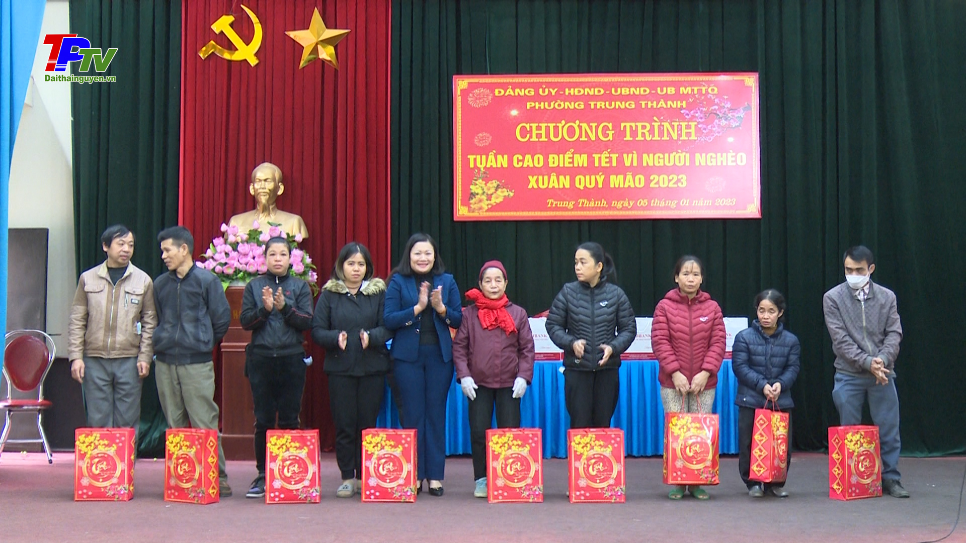 Phường Trung Thành tổ chức Chương trình Tuần cao điểm Tết vì người nghèo xuân Quý Mão 2023.