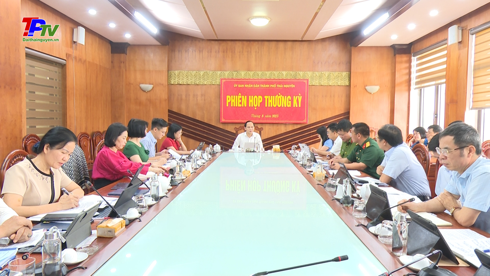 Nhiều nội dung quan trọng được thảo luận, thông qua tại Phiên họp thường kỳ UBND TP Thái Nguyên tháng 8/2023.