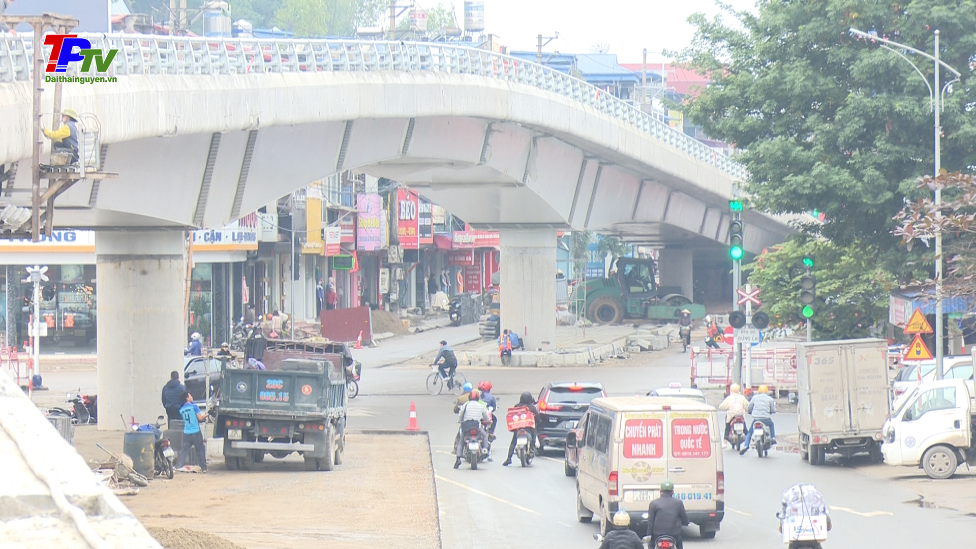 Công trình Cầu vượt đường sắt Hà Nội - Thái Nguyên dự kiến thông xe kỹ thuật vào ngày 05/02/2024.