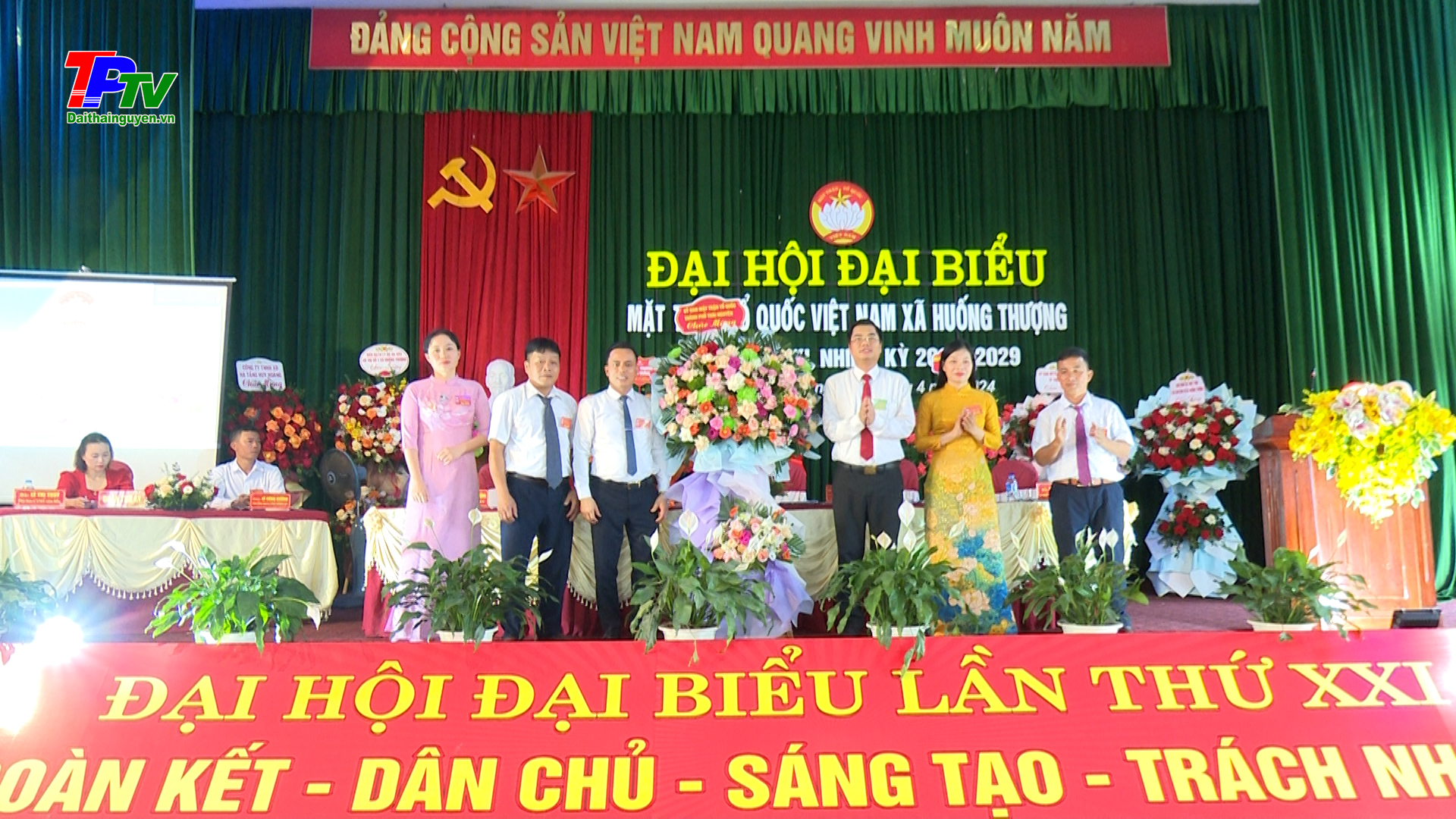Đại hội MTTQ xã Huống Thượng lần thứ XXI, nhiệm kỳ 2024 - 2029 thành công tốt đẹp.