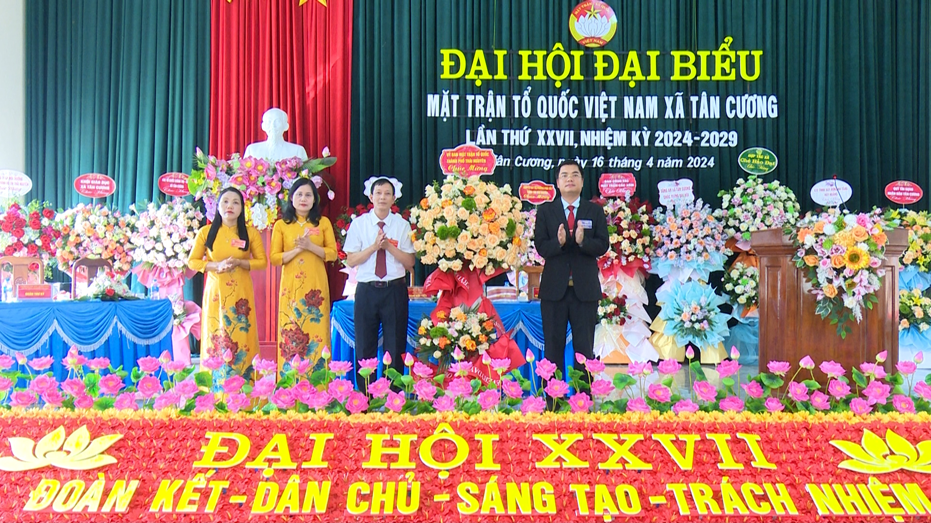 Uỷ ban MTTQ xã Tân Cương: Đại hội đại biểu lần thứ XXVII nhiệm kỳ 2024 - 2029.