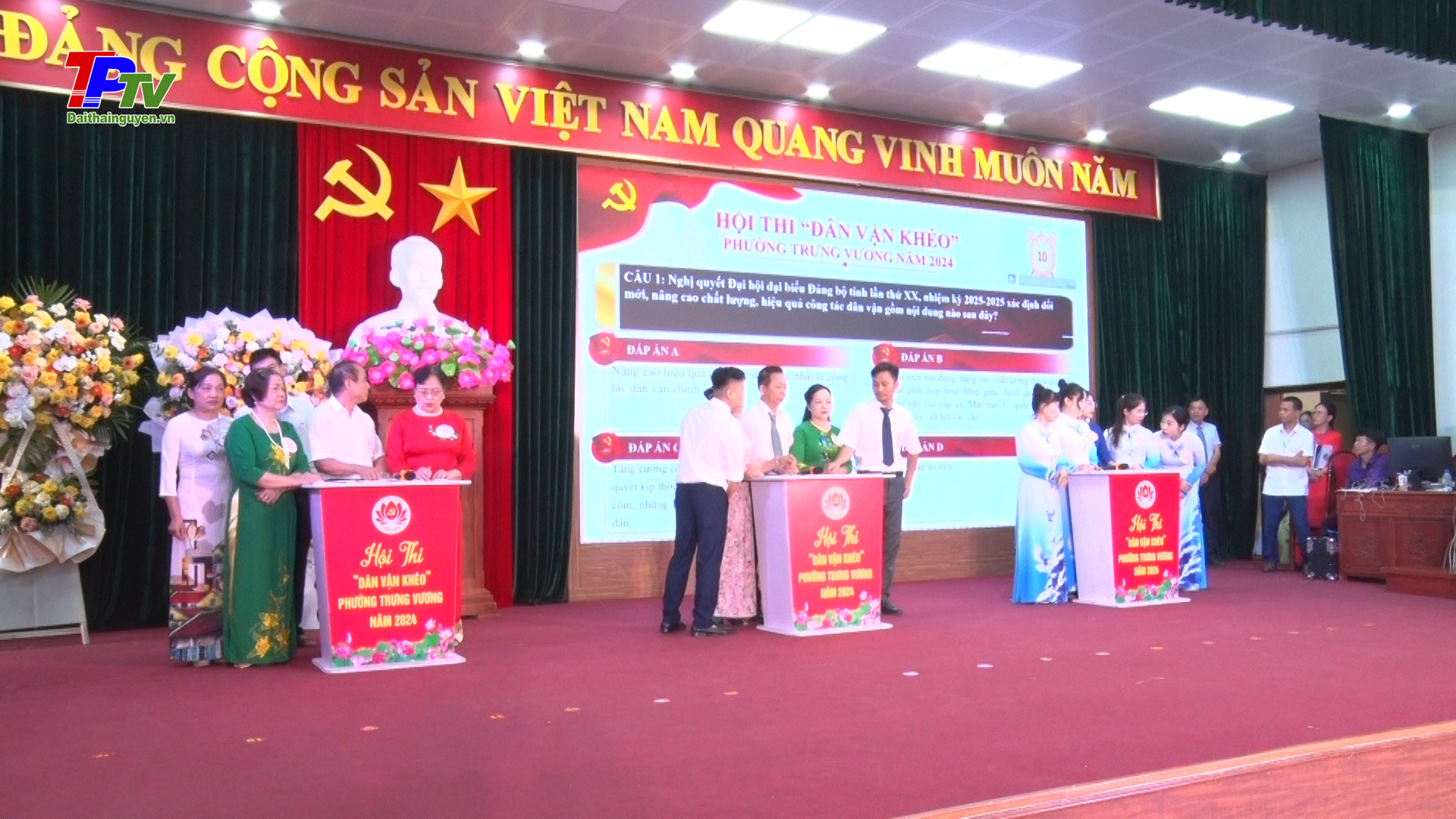 Hội thi Dân vận khéo phường Trưng Vương năm 2024.