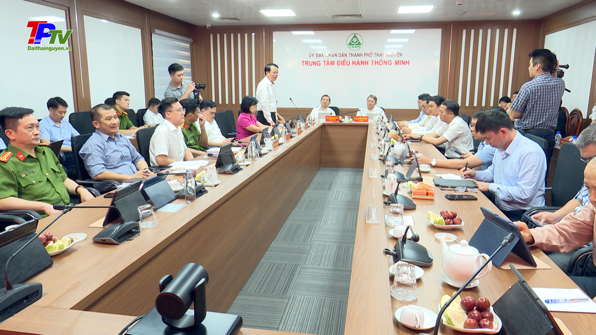 Đoàn công tác tỉnh Khánh Hòa làm việc tại thành phố Thái Nguyên về công tác chuyển đổi số.