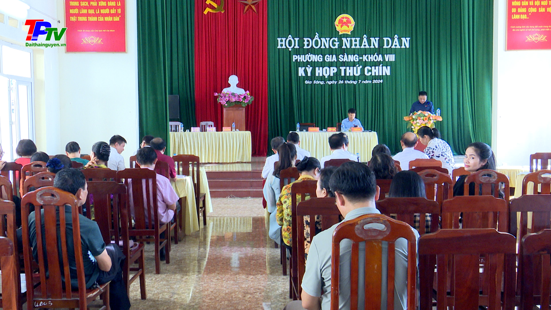 HĐND phường Gia Sàng khóa VIII: Tổ chức Kỳ họp thứ chín.