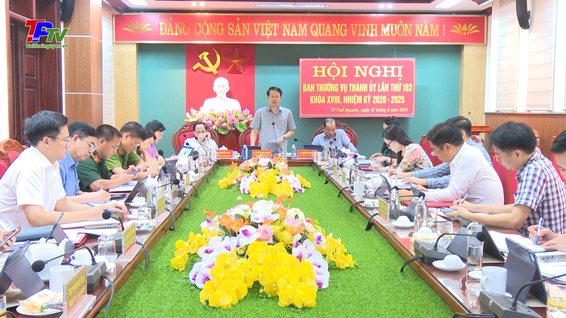 Hội nghị BTV Thành ủy Thái Nguyên lần thứ 103, khóa XVIII, nhiệm kỳ 2020 - 2025.