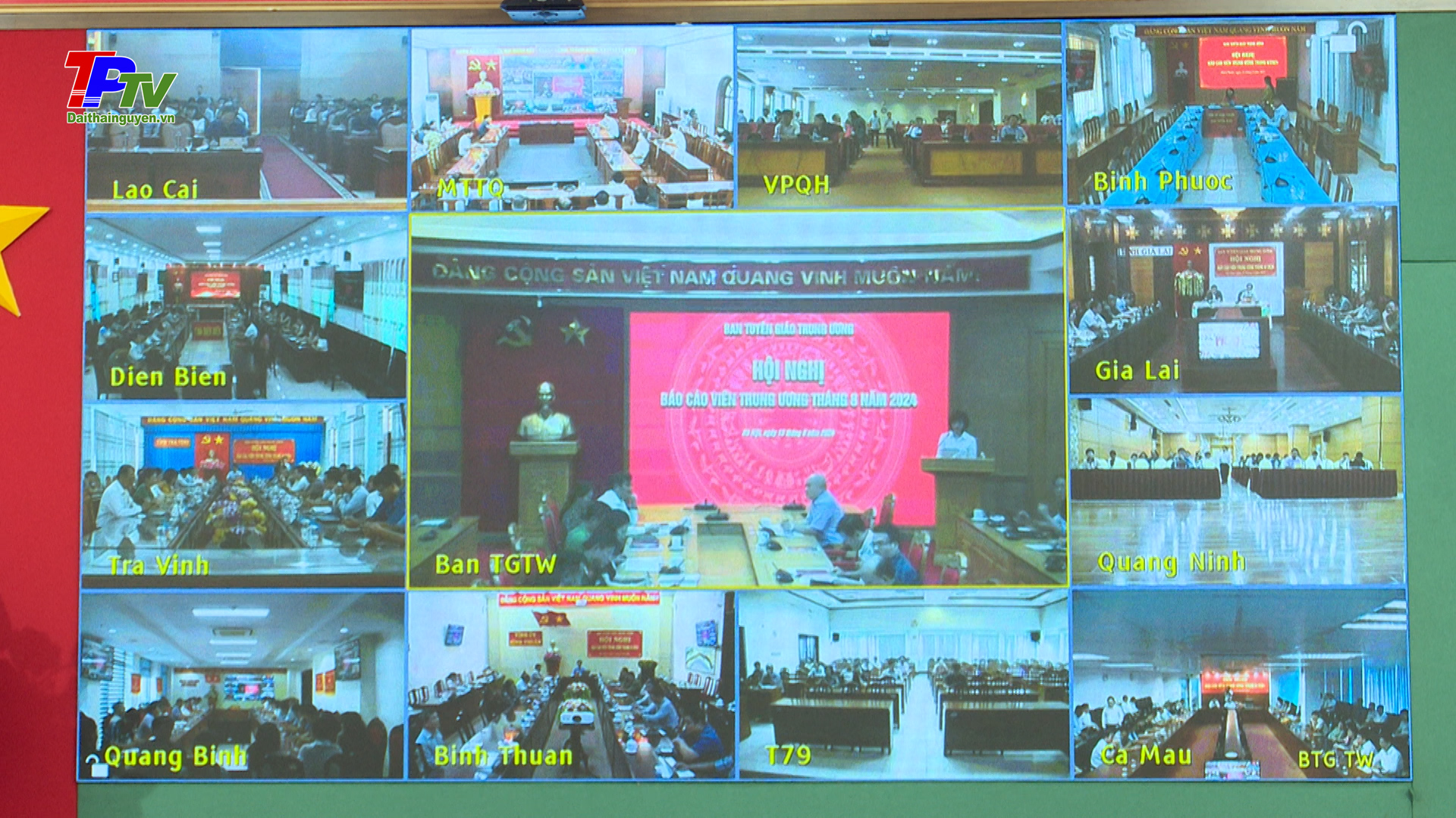 Hội nghị trực tuyến báo cáo viên tháng 8/2024.