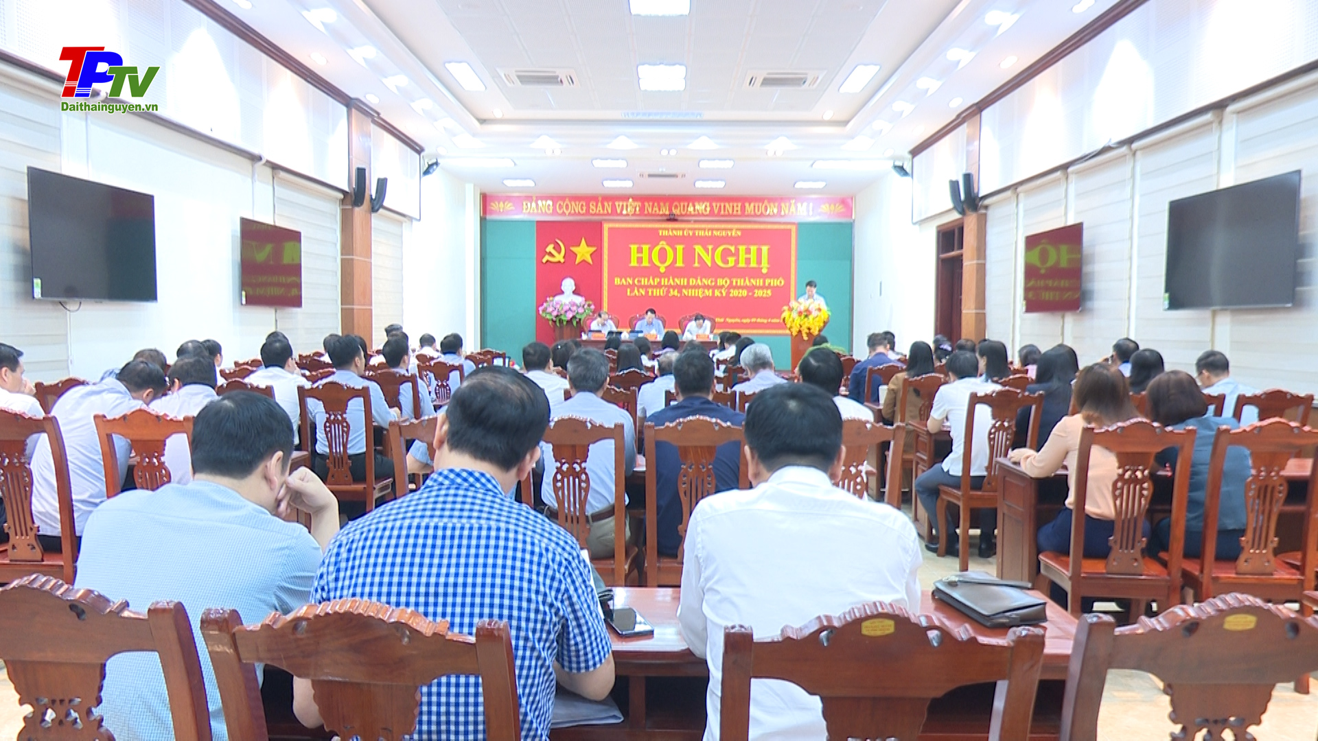 Hội nghị Ban Chấp hành Đảng bộ thành phố Thái Nguyên lần thứ 34.