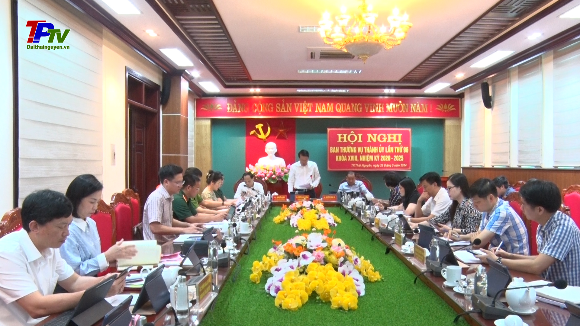 Hội nghị BTV Thành ủy Thái Nguyên lần thứ 96, nhiệm kỳ 2020 - 2025.