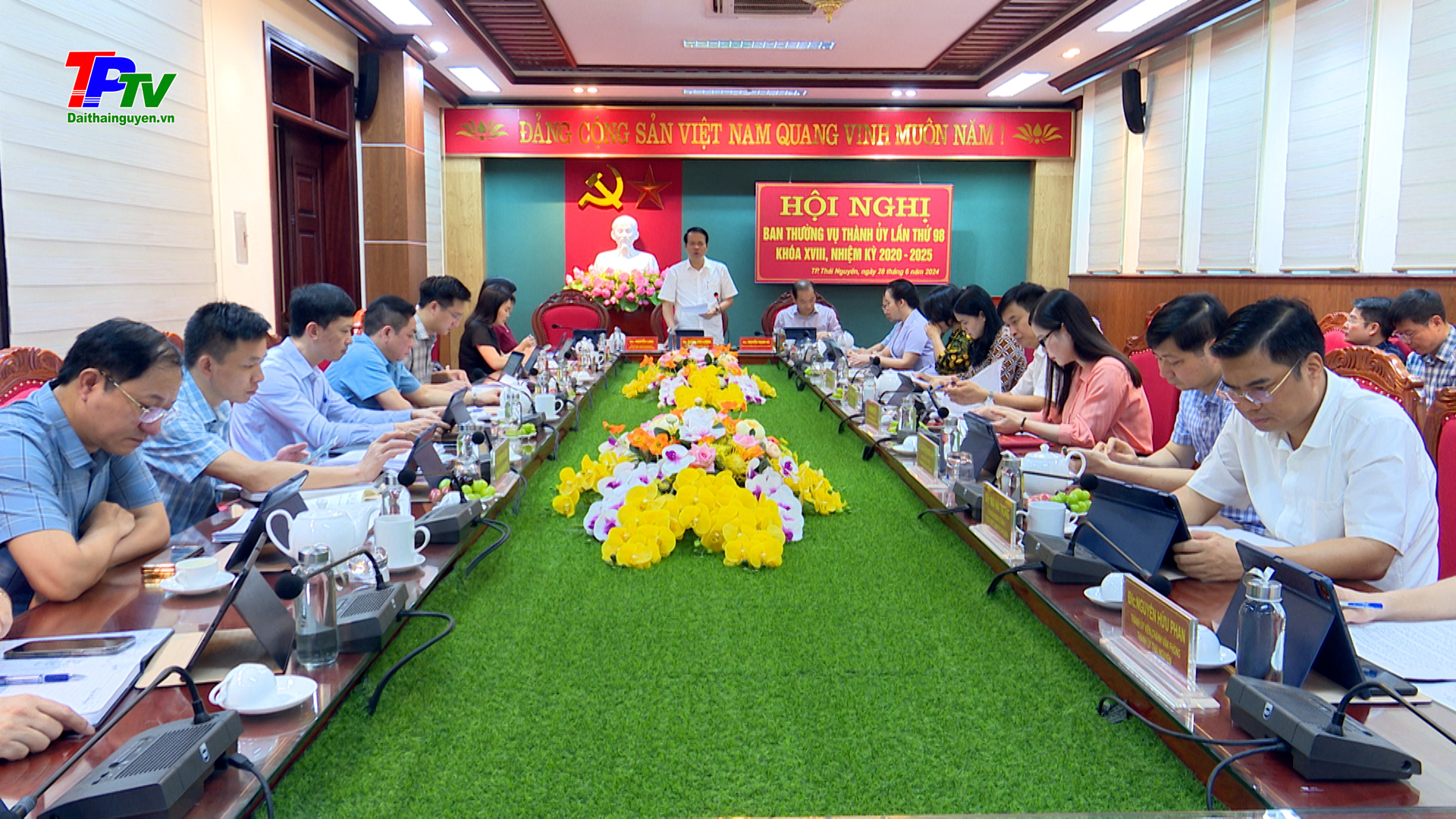 Hội nghị BTV Thành ủy Thái Nguyên lần thứ 98, nhiệm kỳ 2020 - 2025.