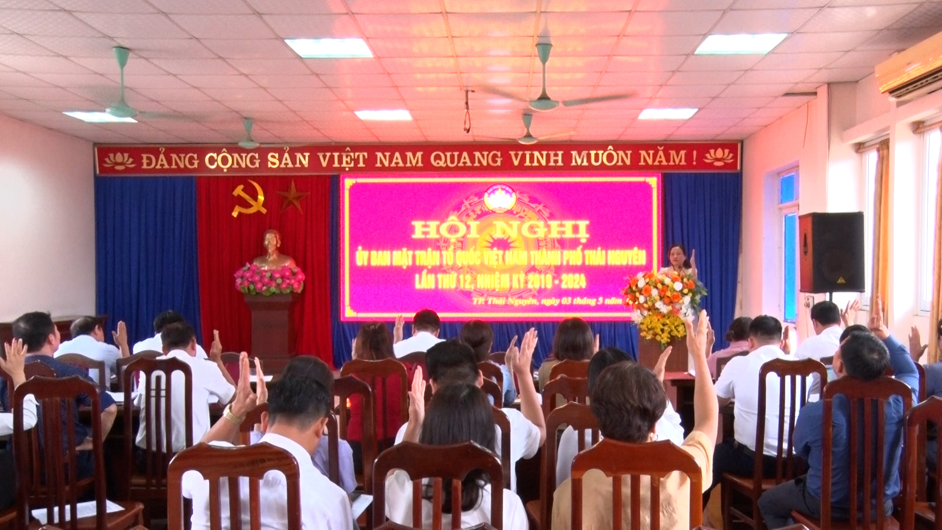 Hội nghị Ủy ban MTTQ TP Thái Nguyên lần thứ 12, nhiệm kỳ 2019 - 2024.