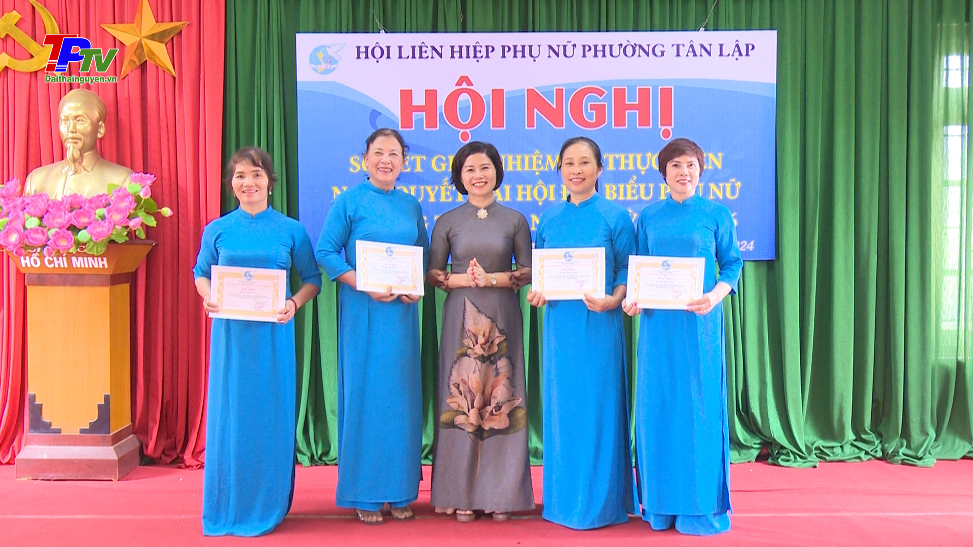 Hội LHPN phường Tân Lập sơ kết giữa nhiệm kỳ thực hiện Nghị quyết Đại hội phụ nữ phường nhiệm kỳ 2021 - 2026.